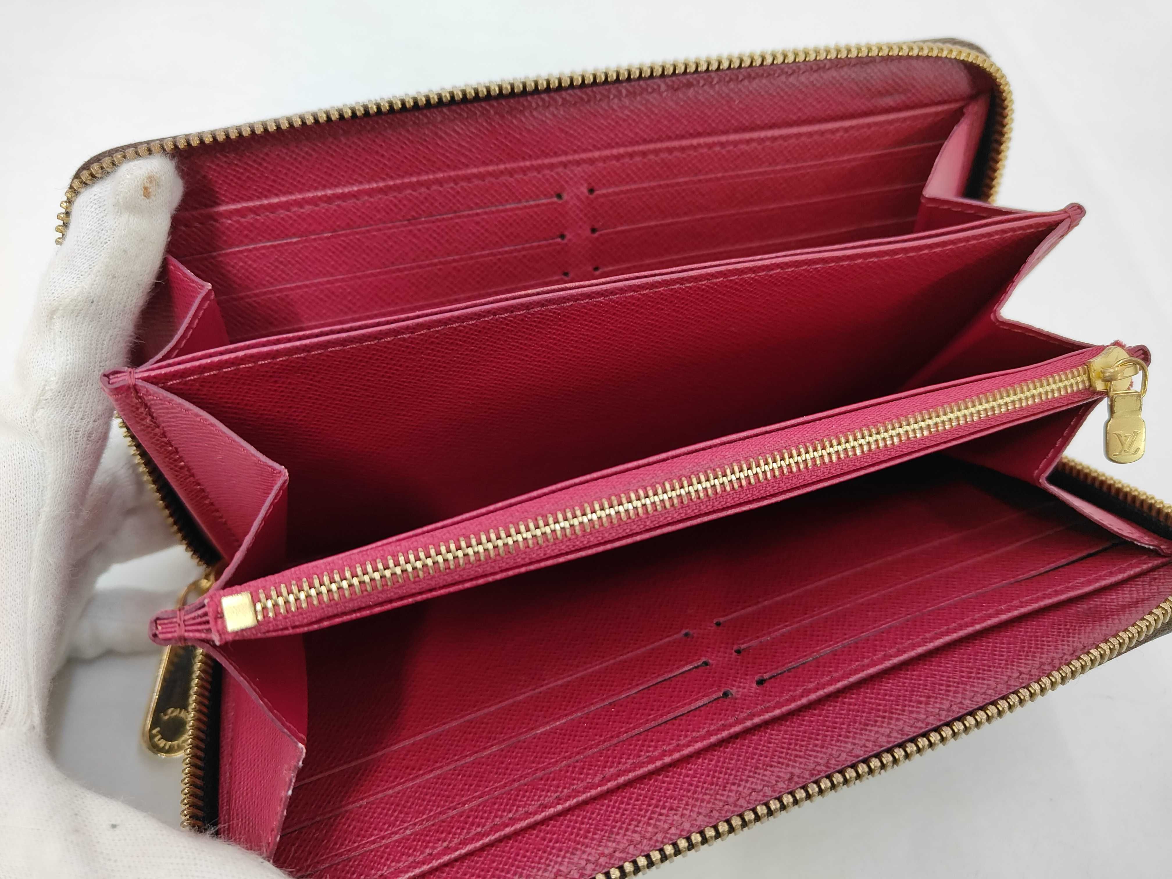 Monogram Zippy Fuchsia Gold Hardware CA0148 Wallet — view 6