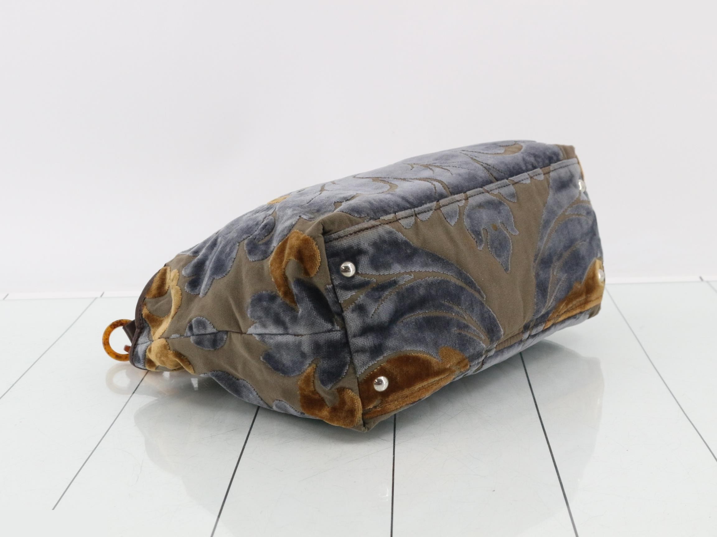 Other lines: Bags - Chain handbag - Velour - Blue — view 5