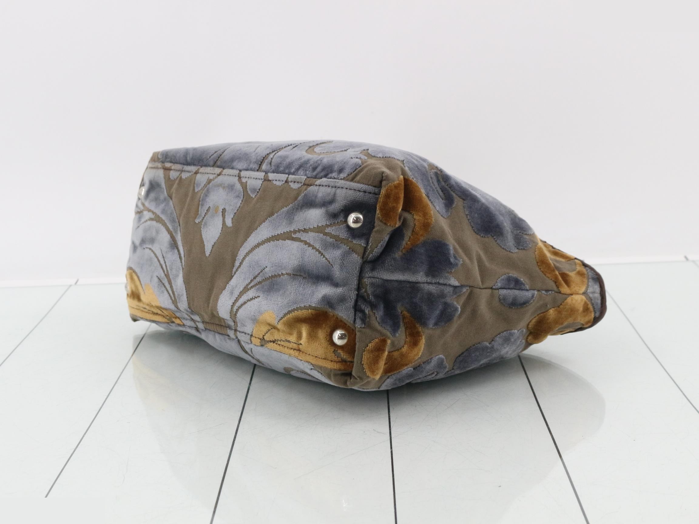 Other lines: Bags - Chain handbag - Velour - Blue — view 6