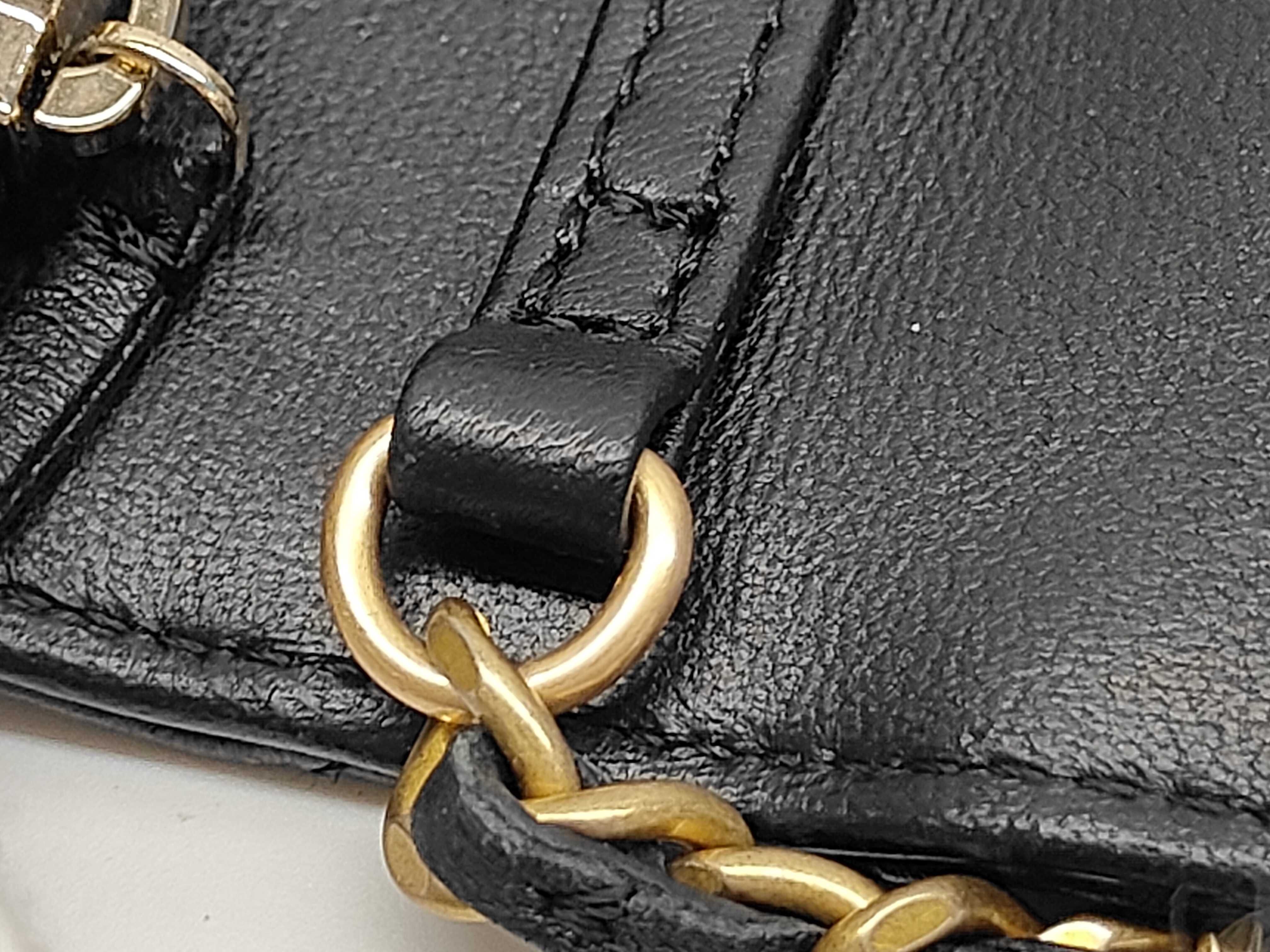 WOC Black Matelassé Lambskin Shoulder Bag — view 8