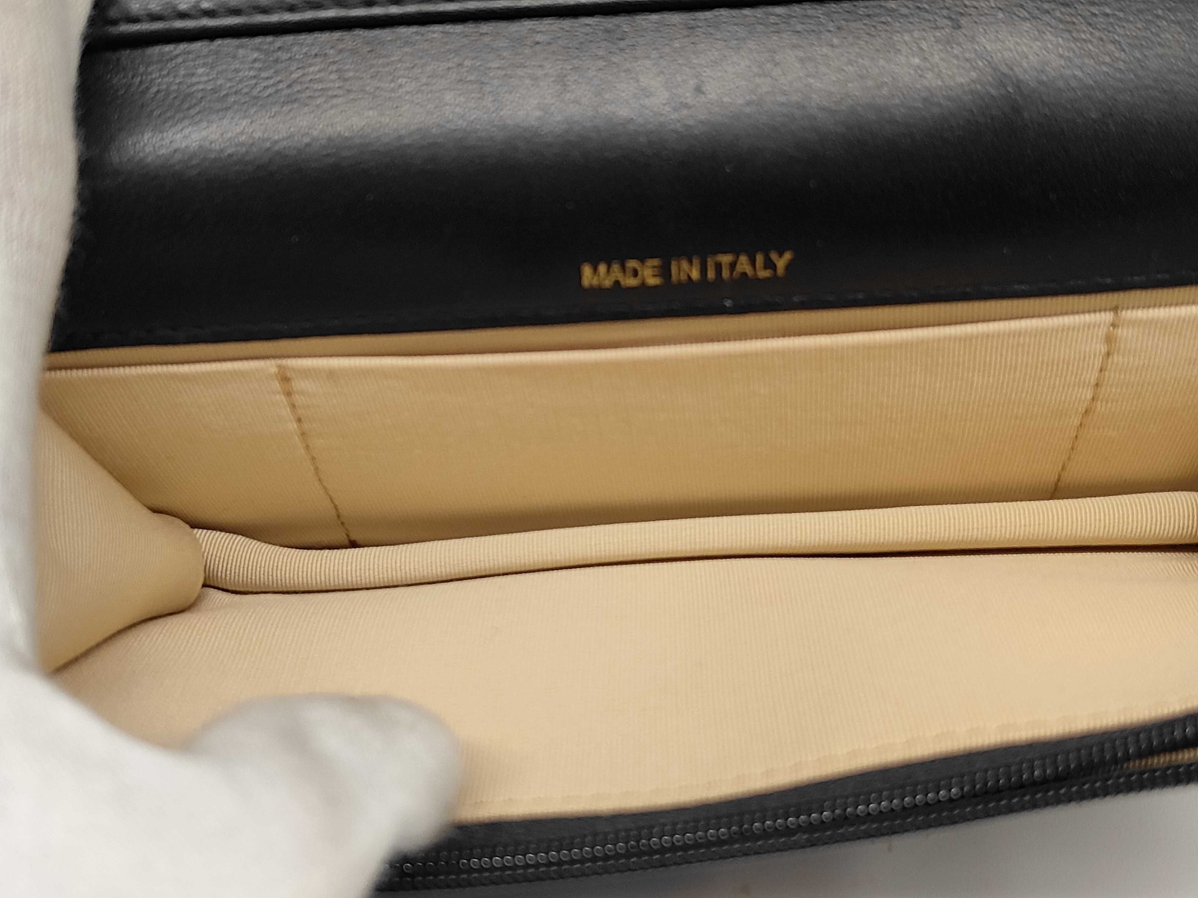 WOC Black Matelassé Lambskin Shoulder Bag — view 10