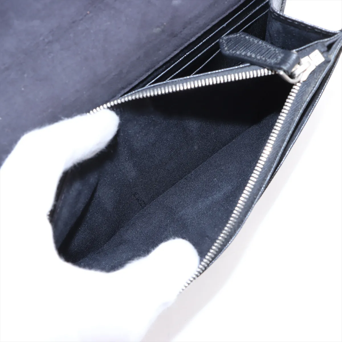 Carlito Karl Lagerfeld Motif Leather Chain Shoulder Bag Black 8M0346 — view 7