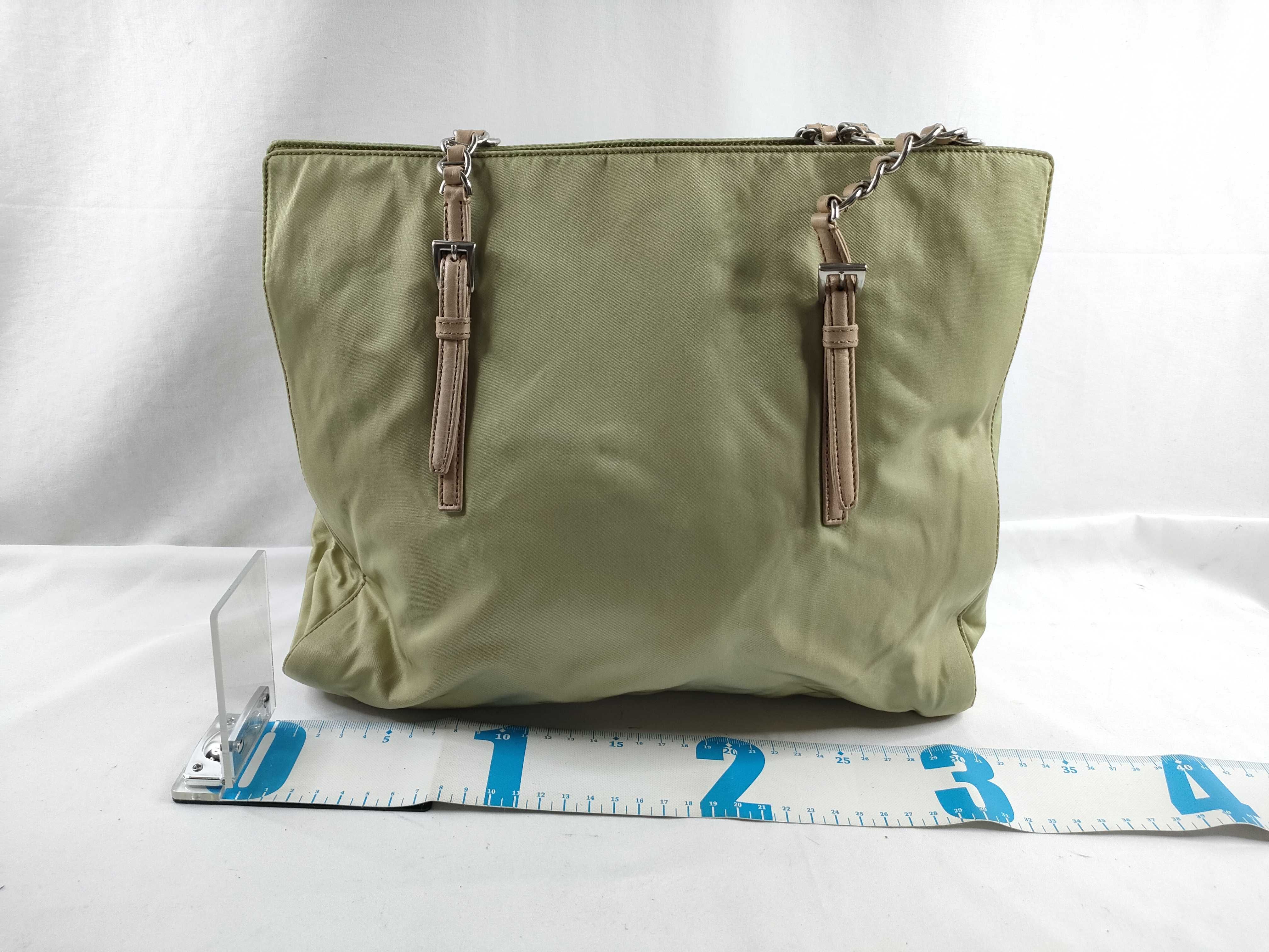 Nylon Prada Saffiano Handbag Chain Tote Bag Handbag — view 2