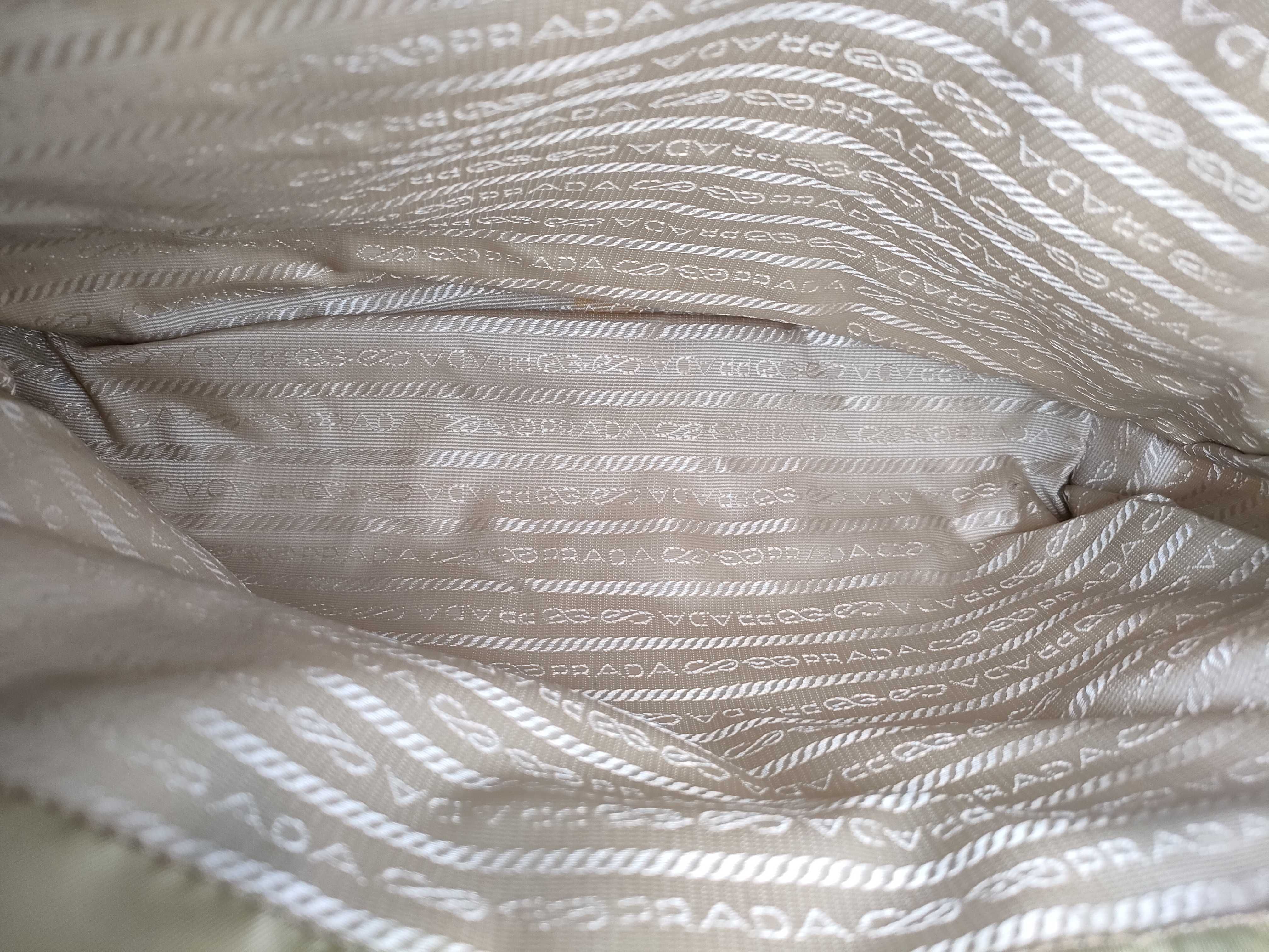 Nylon Prada Saffiano Handbag Chain Tote Bag Handbag — view 11