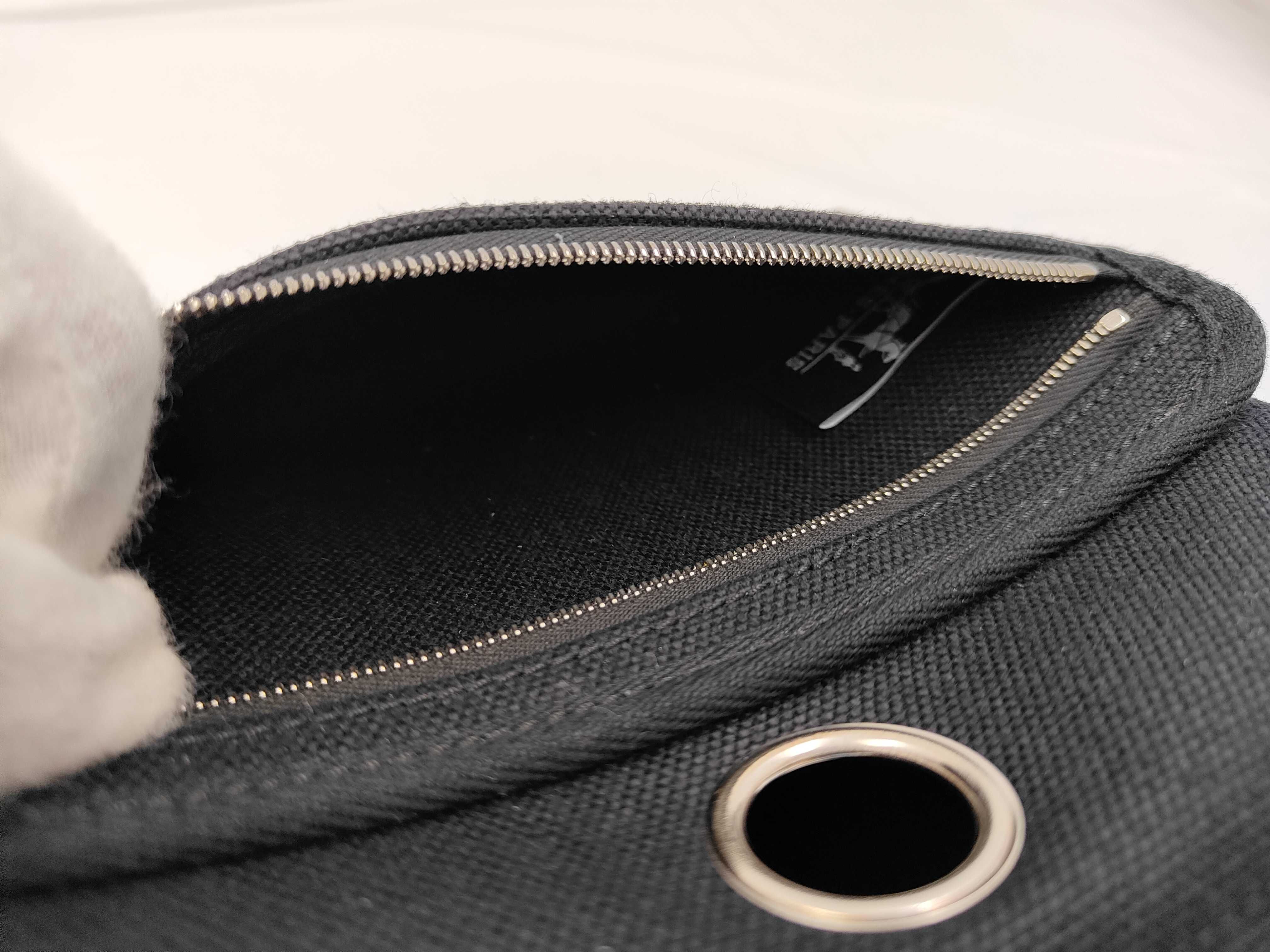 Hermès Herbag Zip Mini Black G Stamp Toile Military — view 14