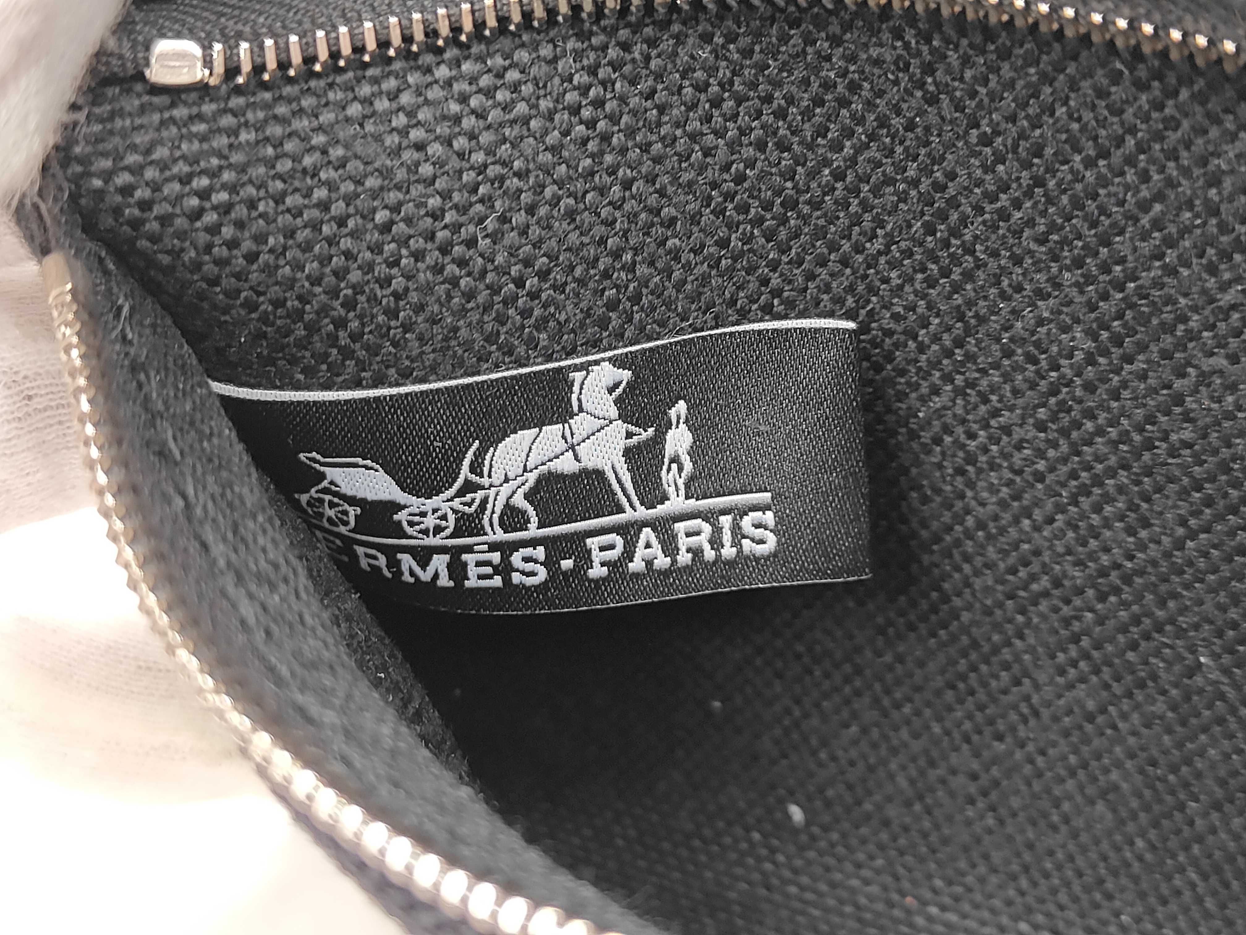 Hermès Herbag Zip Mini Black G Stamp Toile Military — view 15