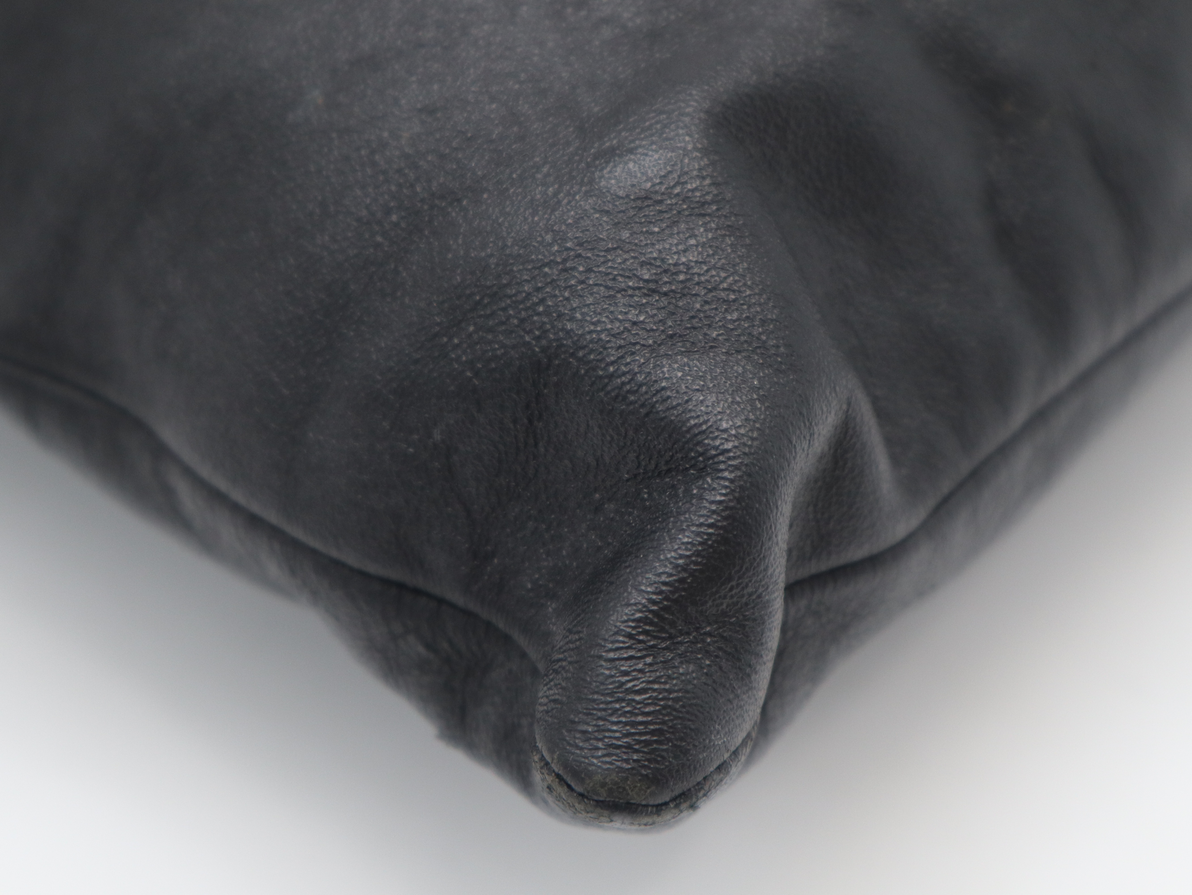 Leather Tote Bag, Black, with Dust Bag. — view 9