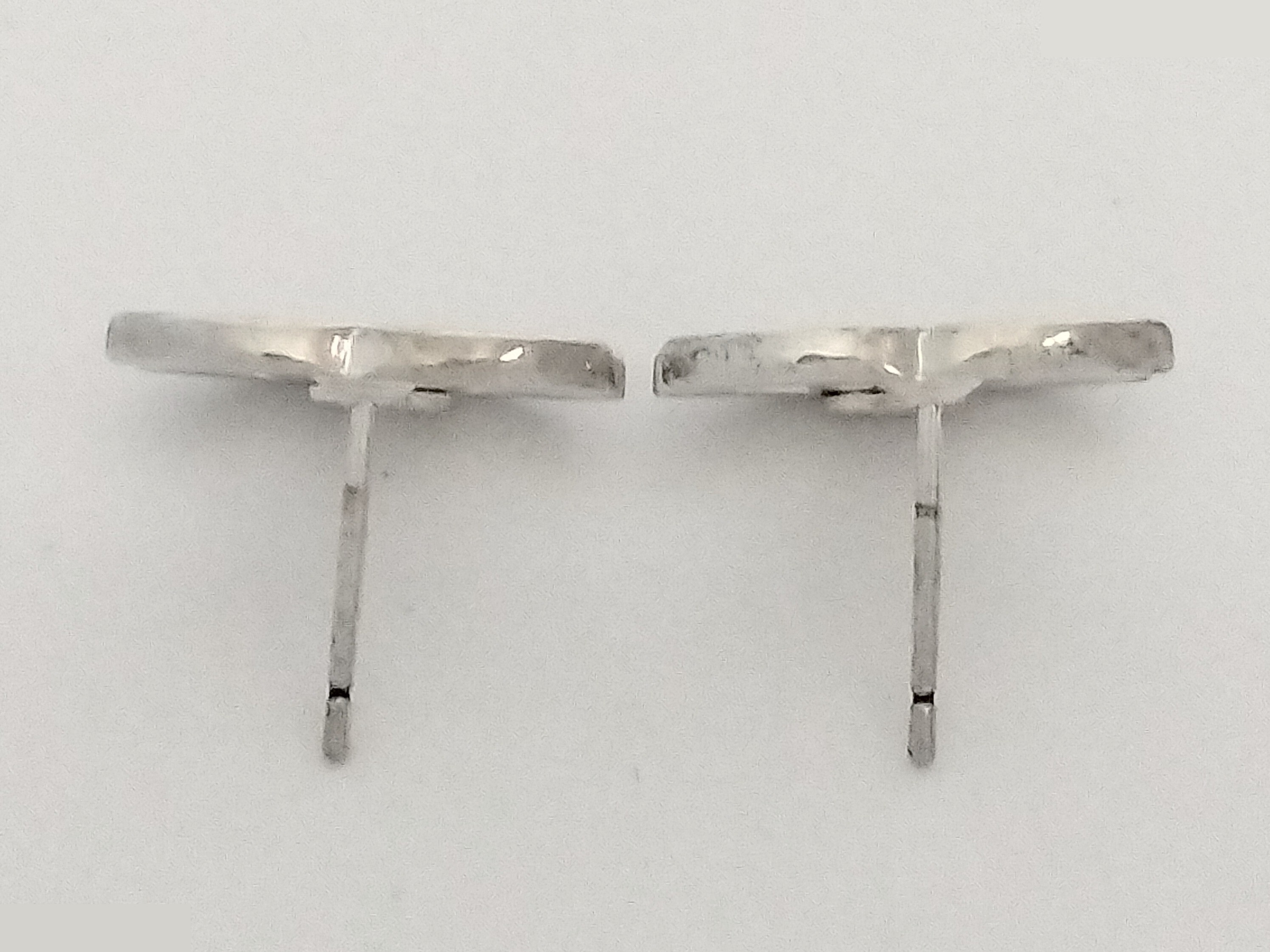 Coco logo silver earrings — view 5