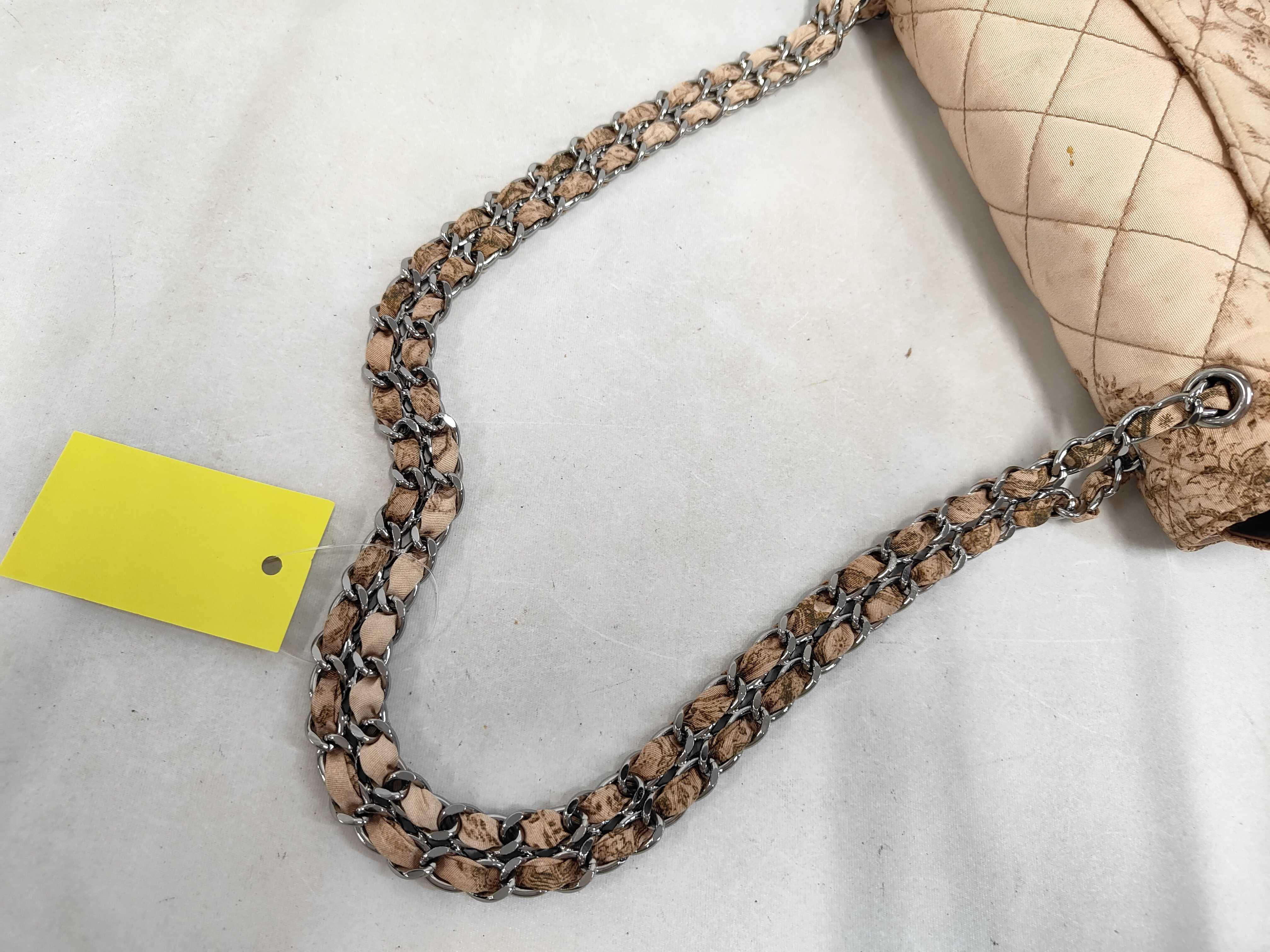 Nylon Saffiano Chain Shoulder Flap All-Over Print Shoulder Bag — view 5