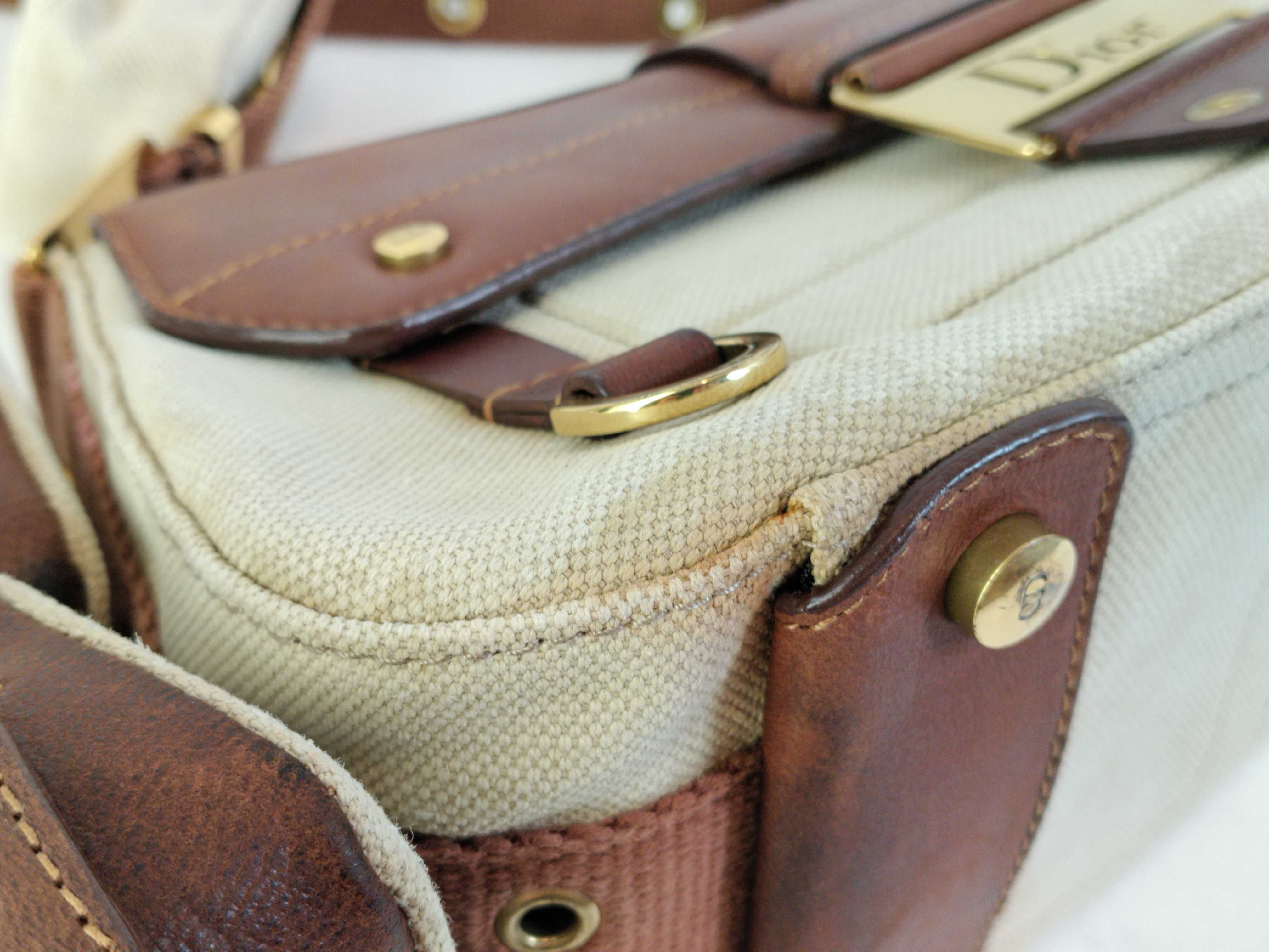 Shoulder Bag, Street Chic Canvas Leather Shoulder Bag with Pouch — view 6