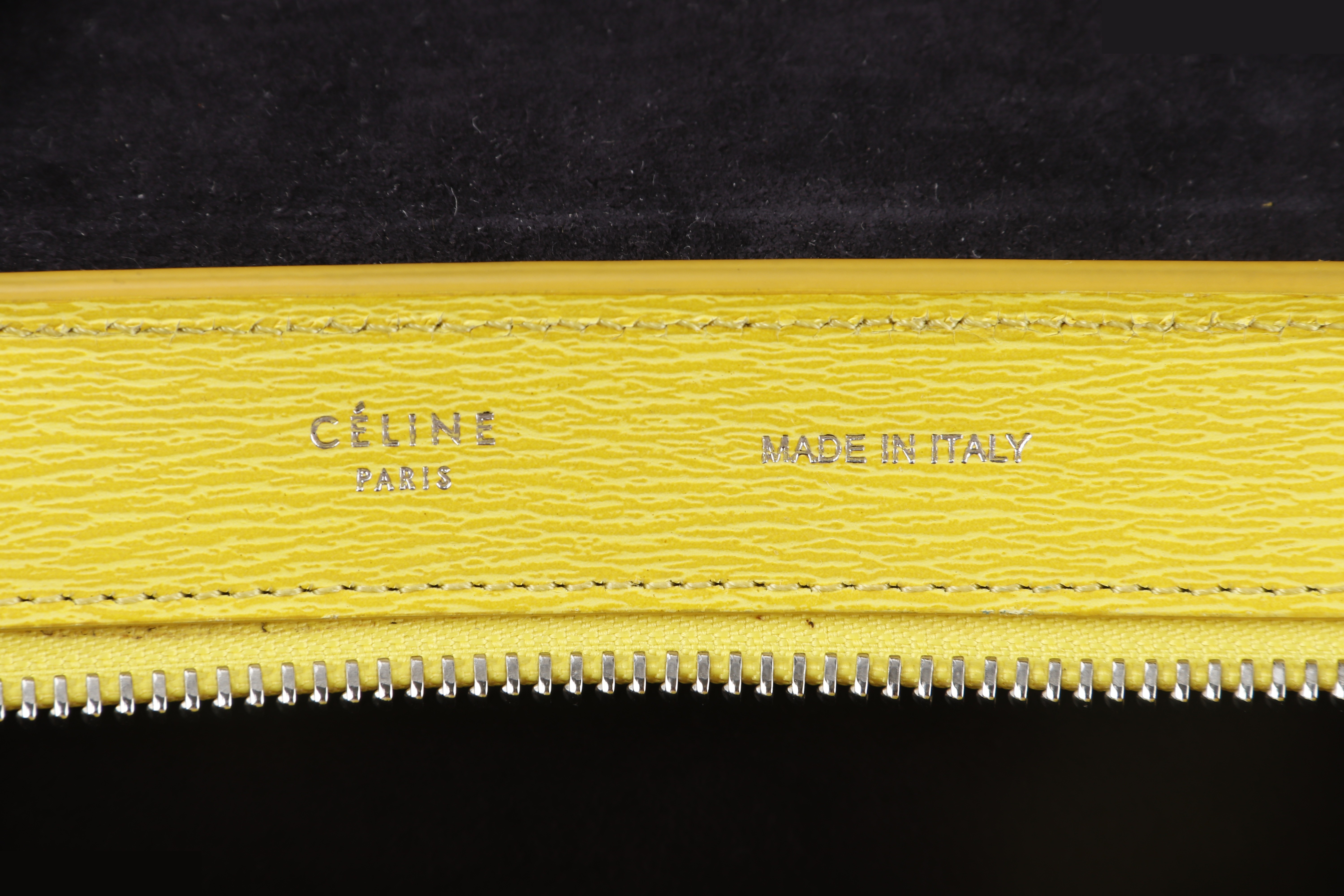 TRAPEZE SATCHEL YELLOW CALF SHW — view 12