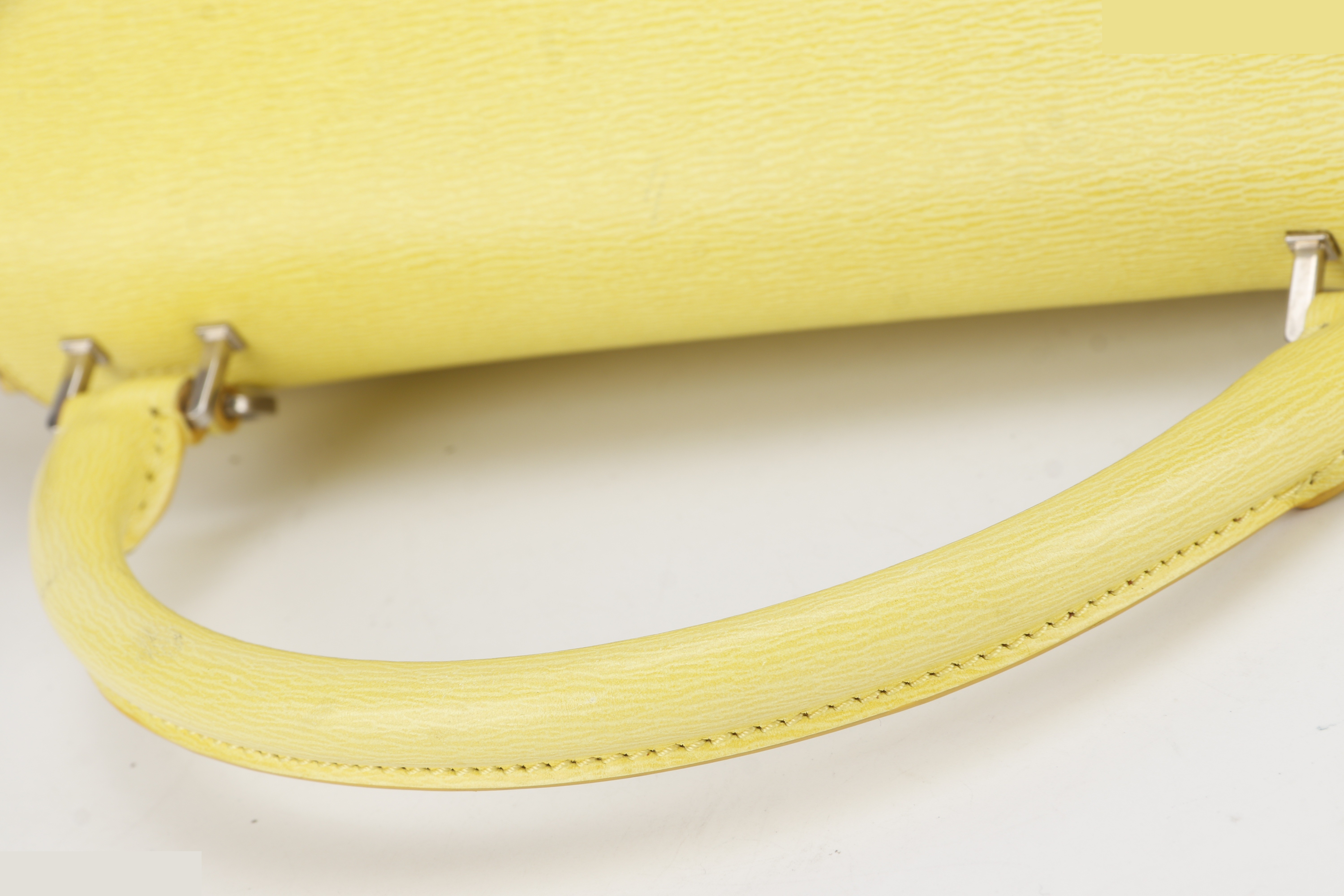 TRAPEZE SATCHEL YELLOW CALF SHW — view 3