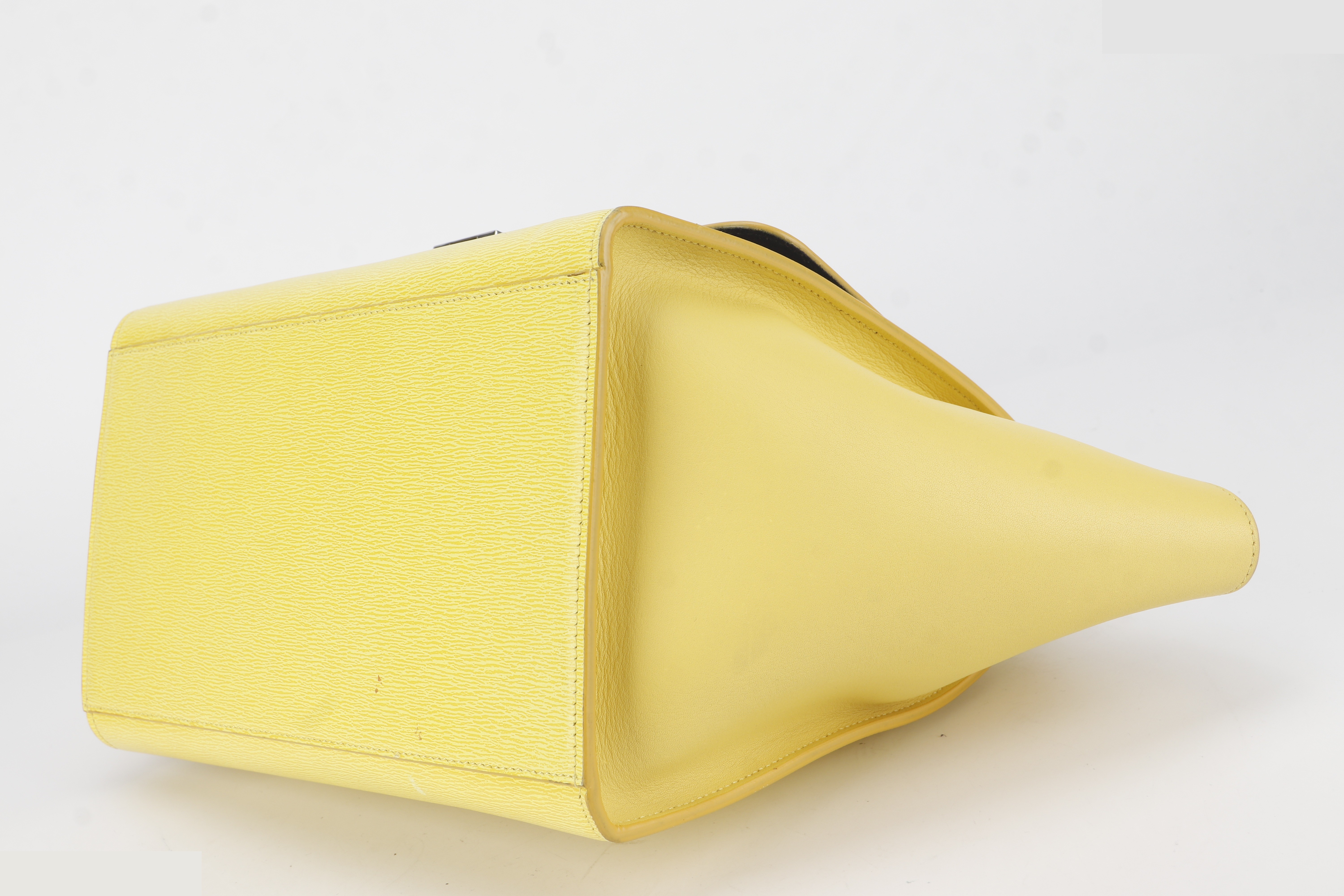 TRAPEZE SATCHEL YELLOW CALF SHW — view 6