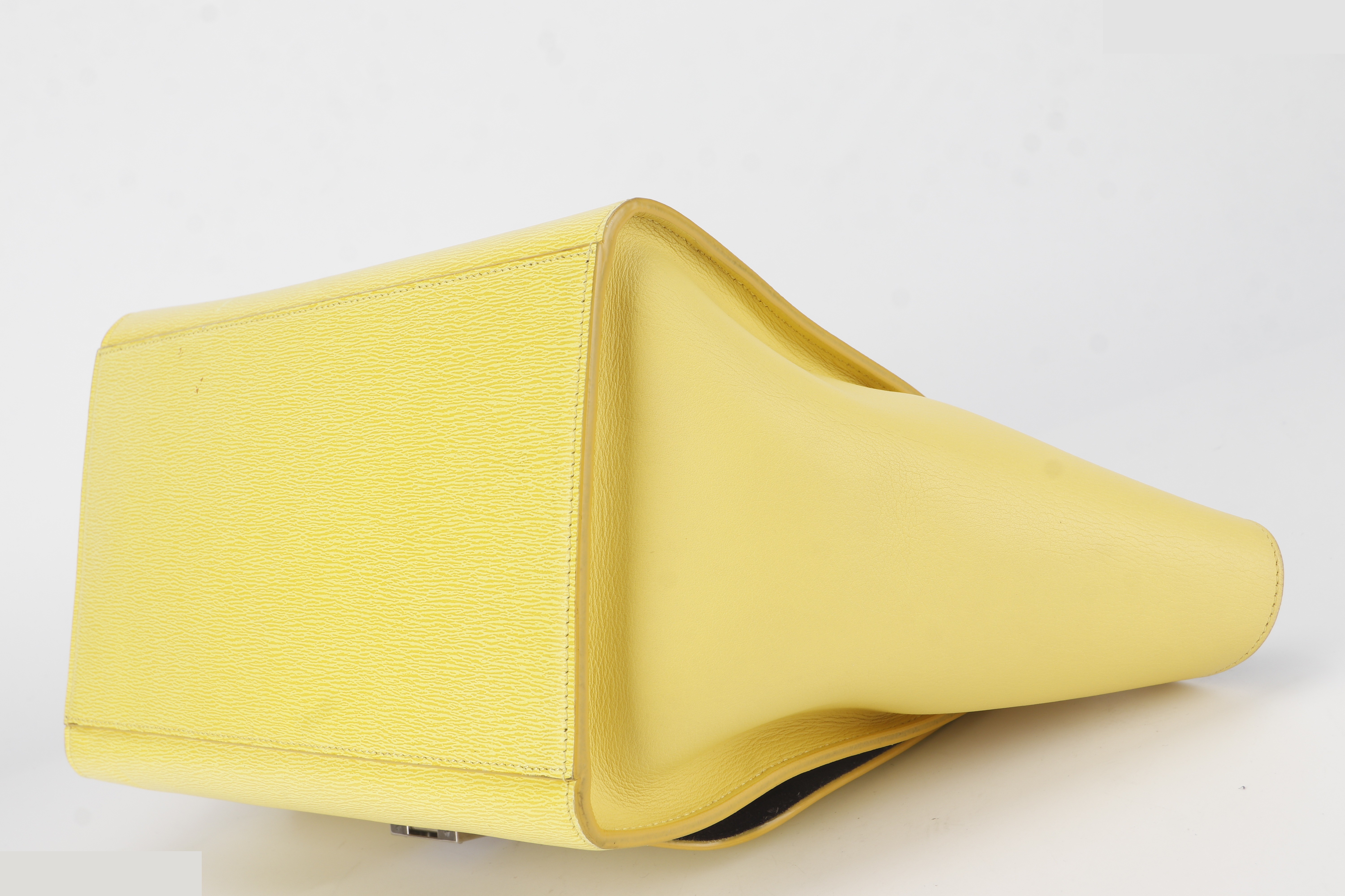 TRAPEZE SATCHEL YELLOW CALF SHW — view 7