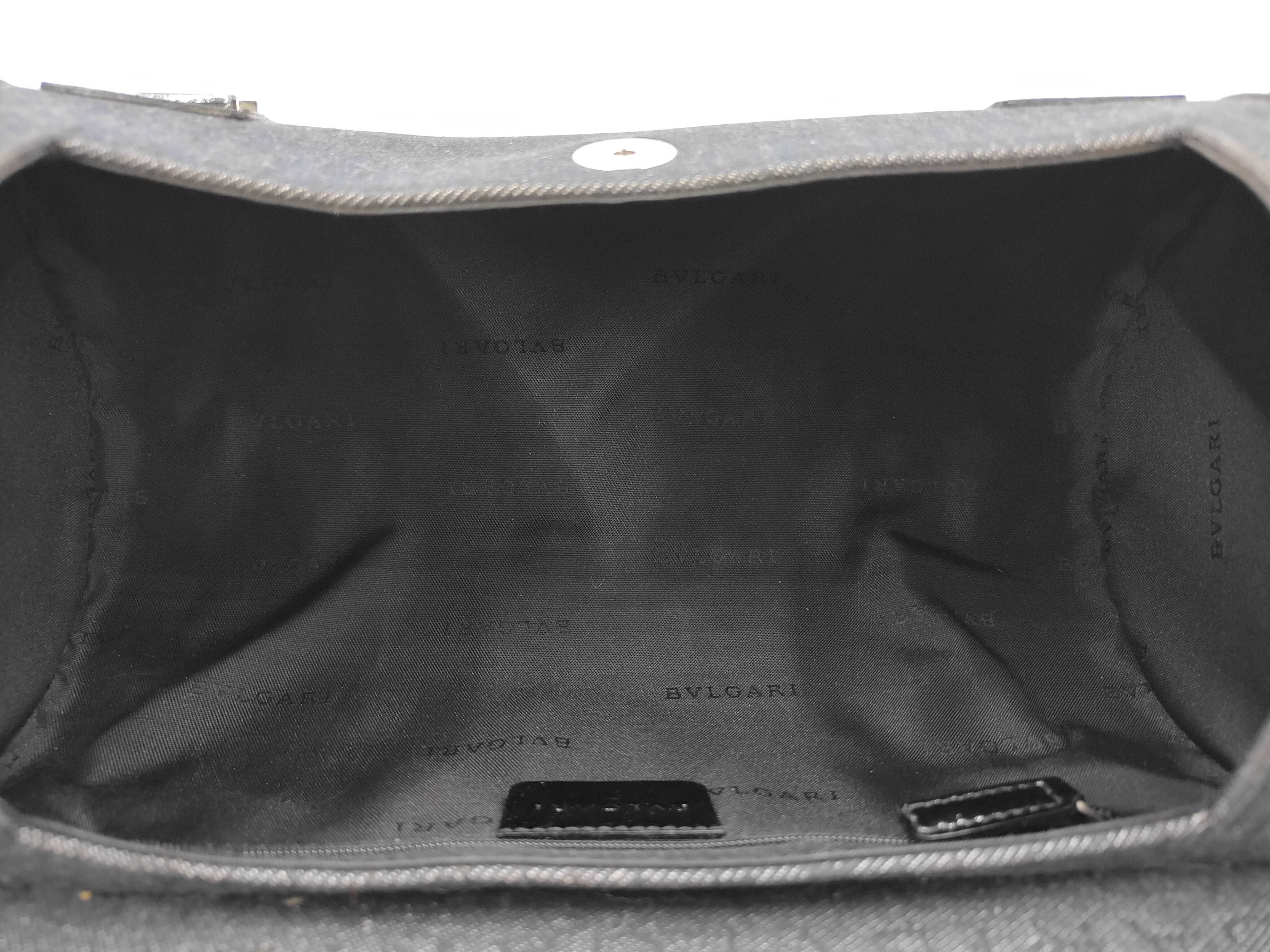 Bulgari cylindrical black denim B.zero1 bag — view 13