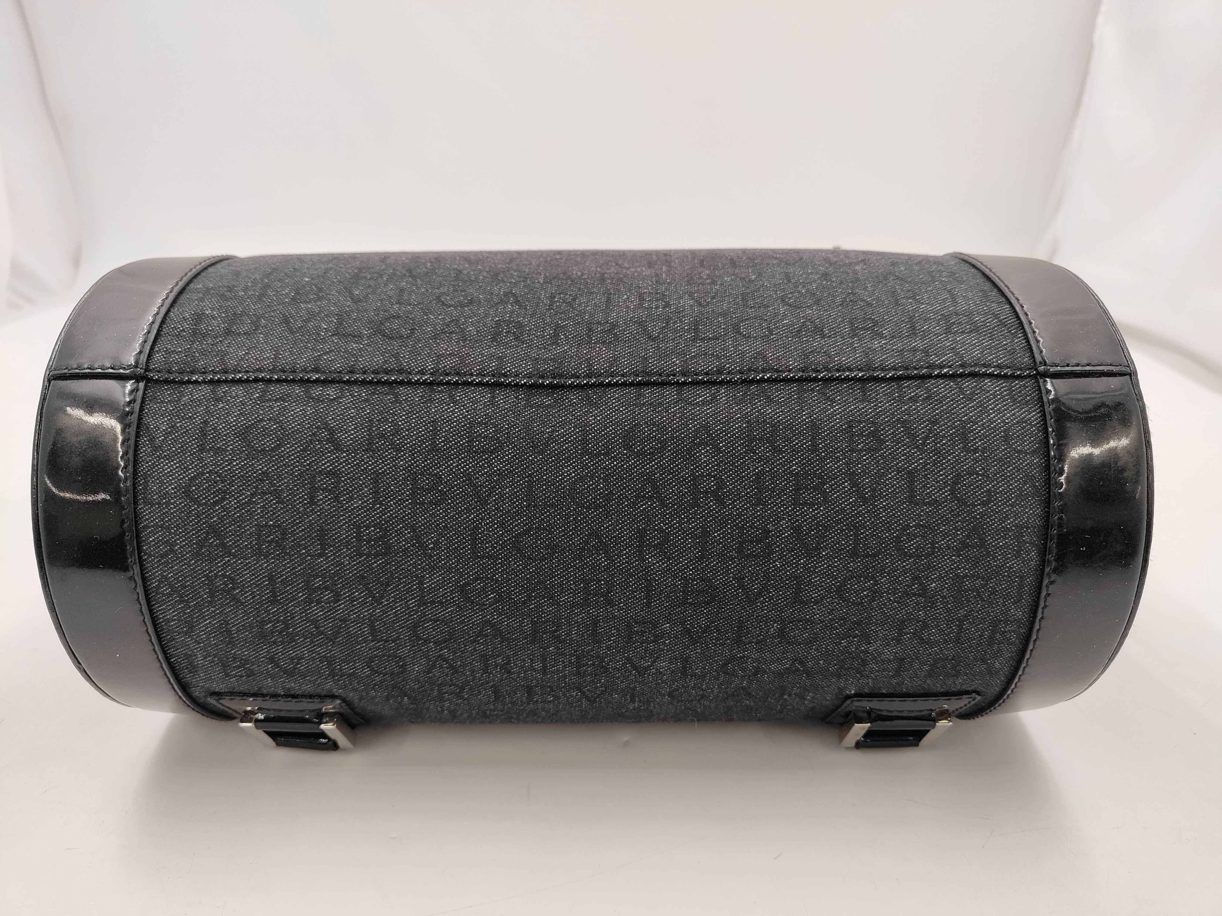 Bulgari cylindrical black denim B.zero1 bag — view 3