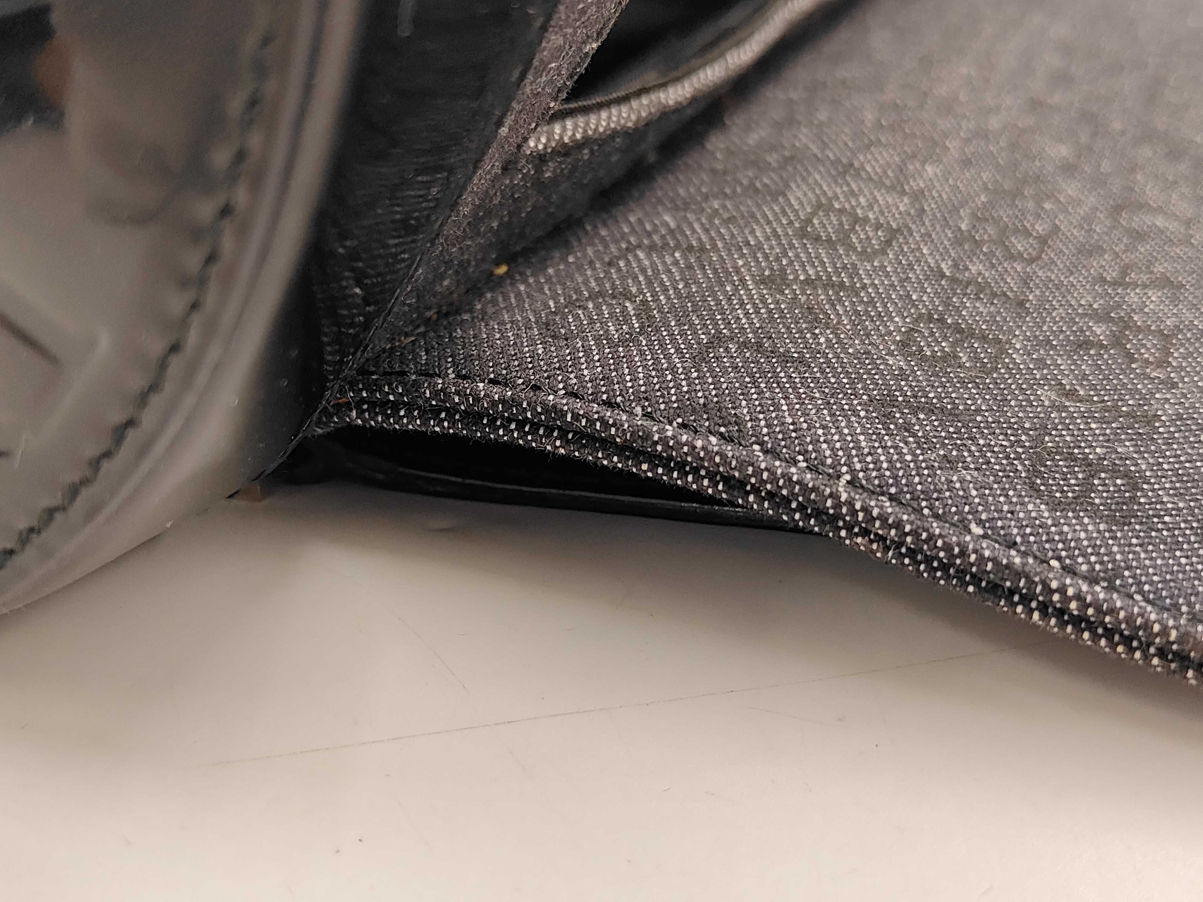 Bulgari cylindrical black denim B.zero1 bag — view 9