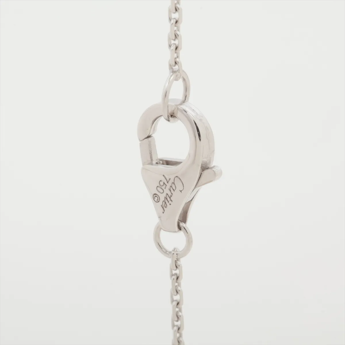 Trinity Diamond Necklace, 750 (WG) x Pd950 x Ceramic, 5.9g, SH9446, Top Row. — view 3