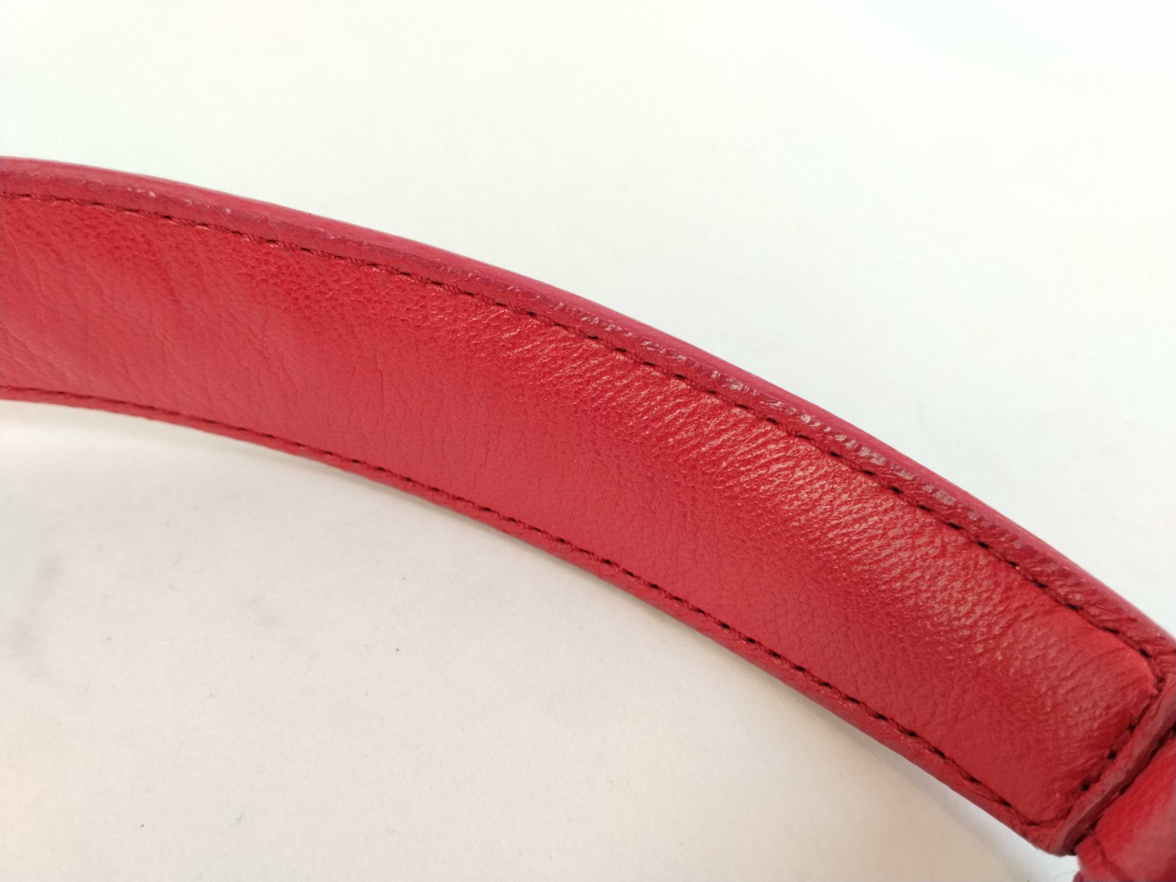 Intrecciato Shoulder Bag (Red) — view 5