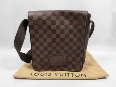 Damier Louis Vuitton Brown Damier Shoulder Bag Brooklyn PM N51210 Shoulder Bag