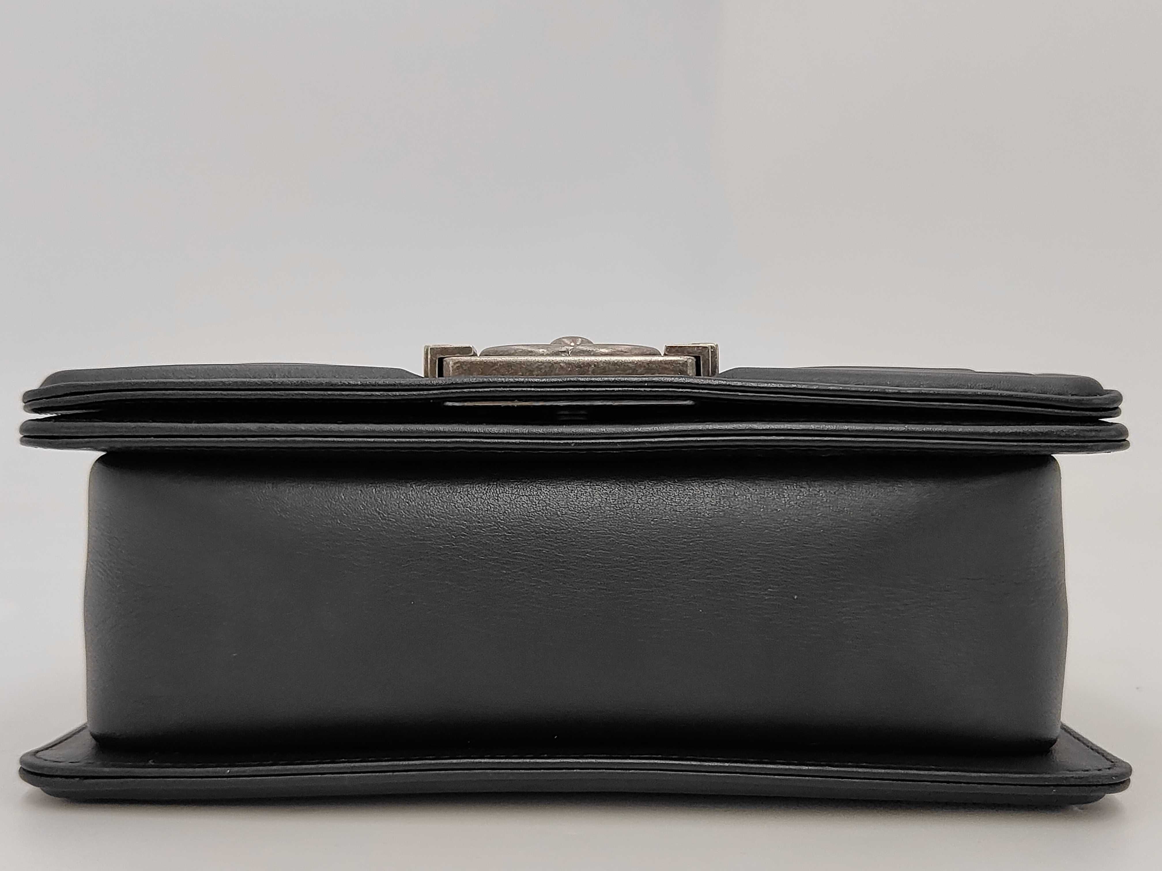 Leboy Black Calfskin Small Silver Hardware No. 29 Shoulder Bag — view 4
