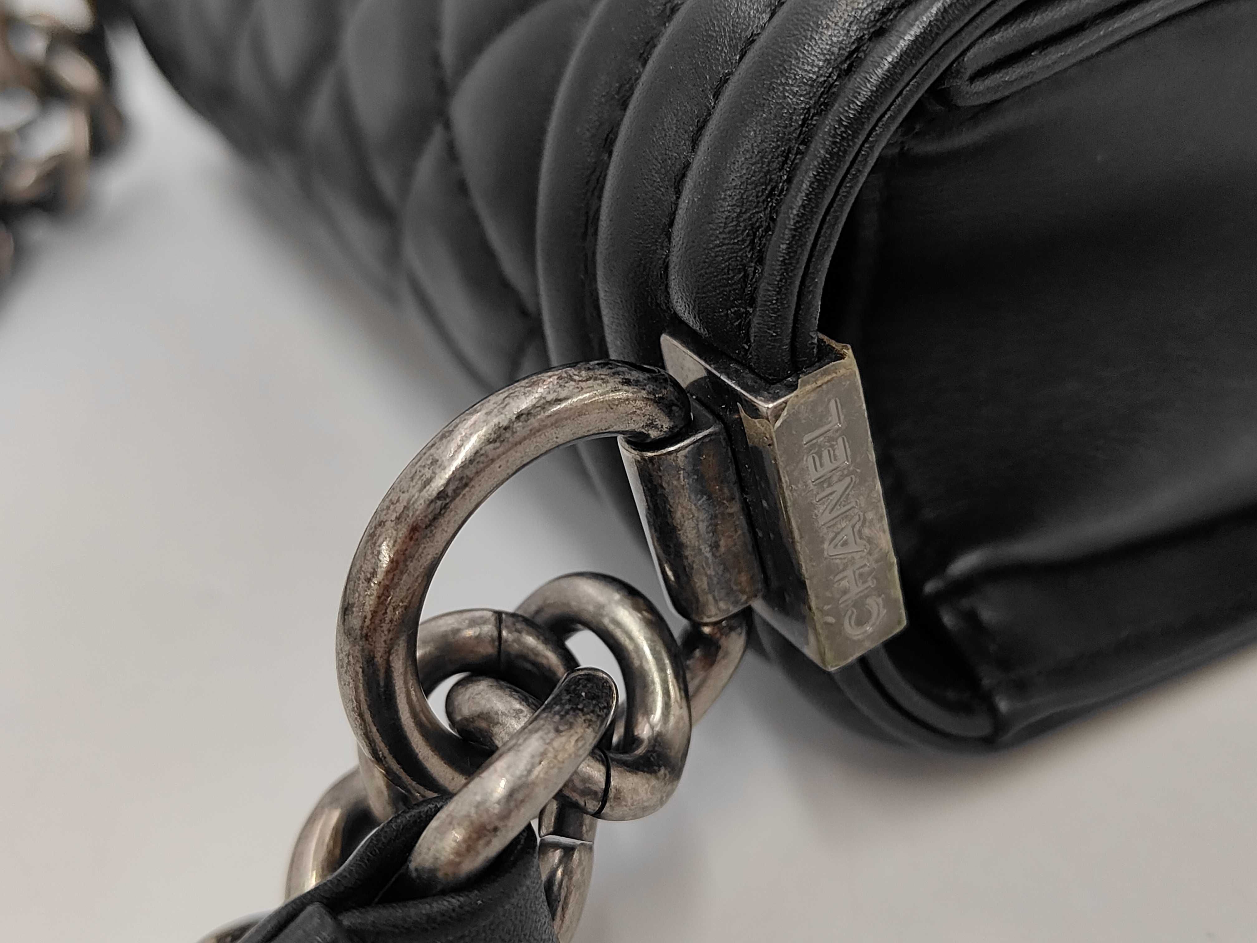 Leboy Black Calfskin Small Silver Hardware No. 29 Shoulder Bag — view 7