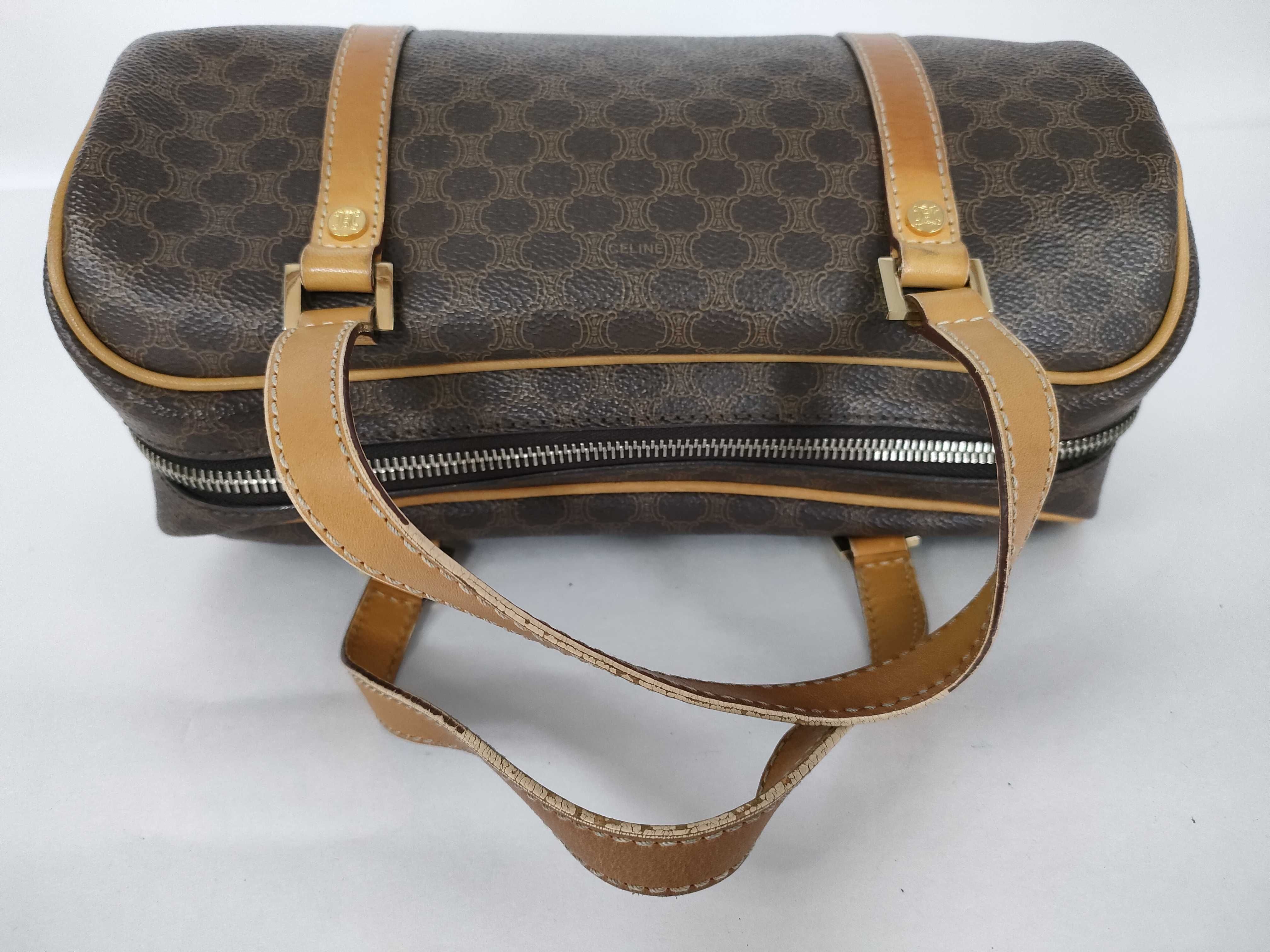 Macadam Coated Canvas Barrel Duffle Bag (Handbag) — view 3