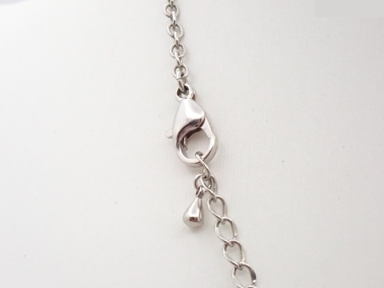 Cocomark Camellia Rhinestone Necklace Chain Approx. 55cm — view 2
