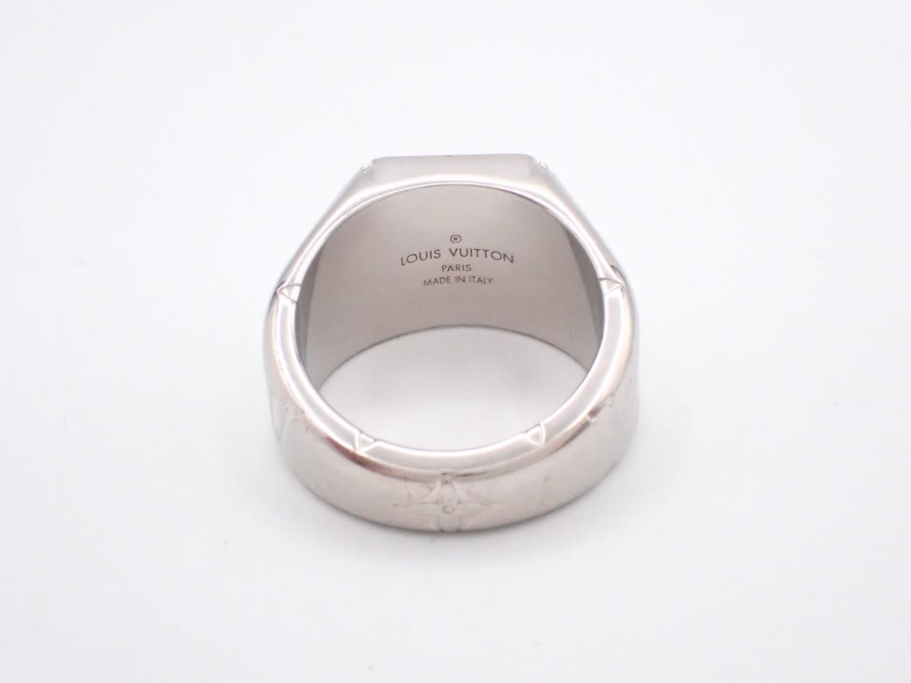 M62488 Signet Ring, Monogram, Size: L, Actual Size: #21 — view 2