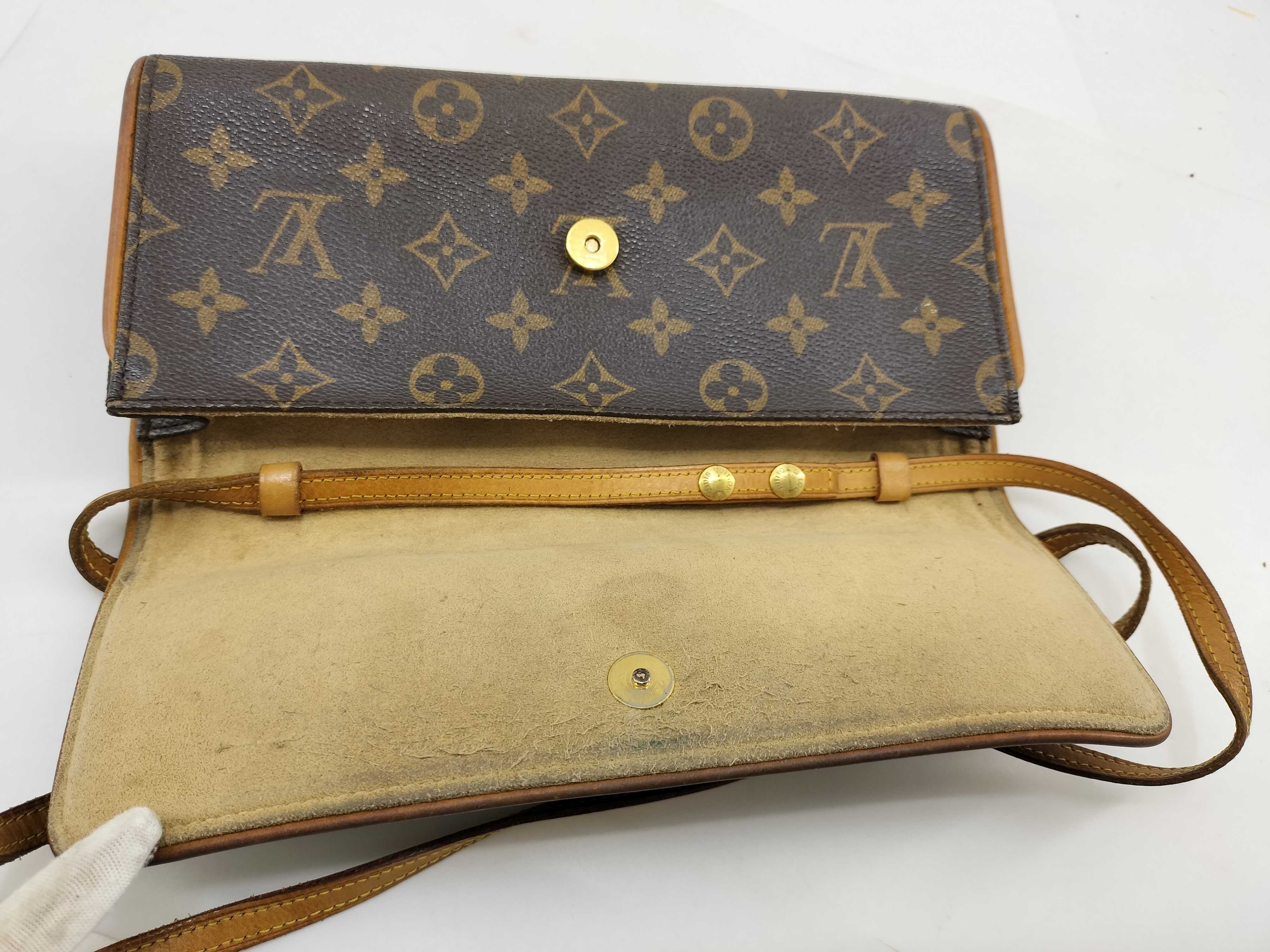 Monogram Louis Vuitton Monogram Pochette Twin Bag M51852 3 Clutch Bag — view 9