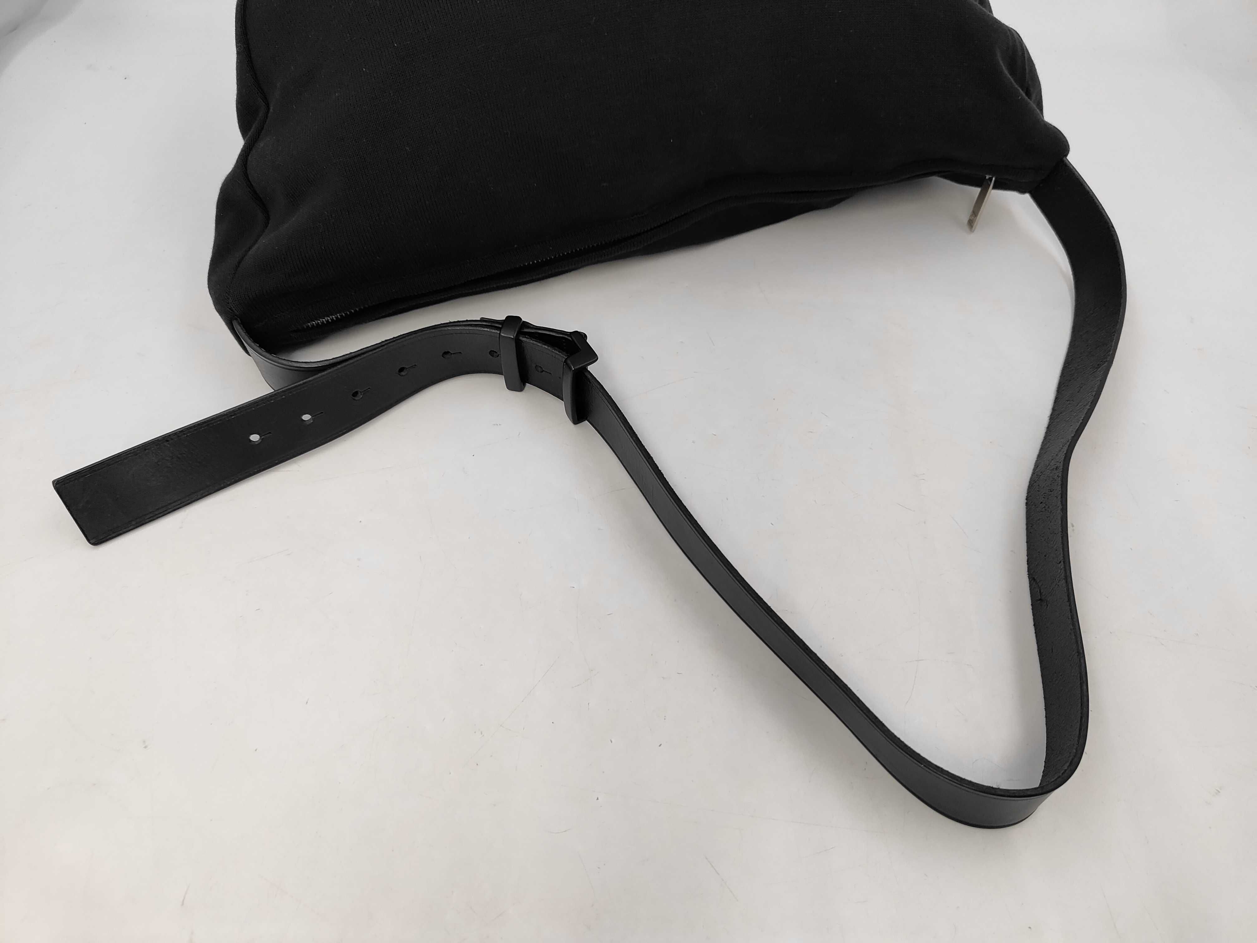 Sport Line Knit Shoulder Bag, Black with Silver Hardware, 8355787 (Shoulder Bag) — view 3