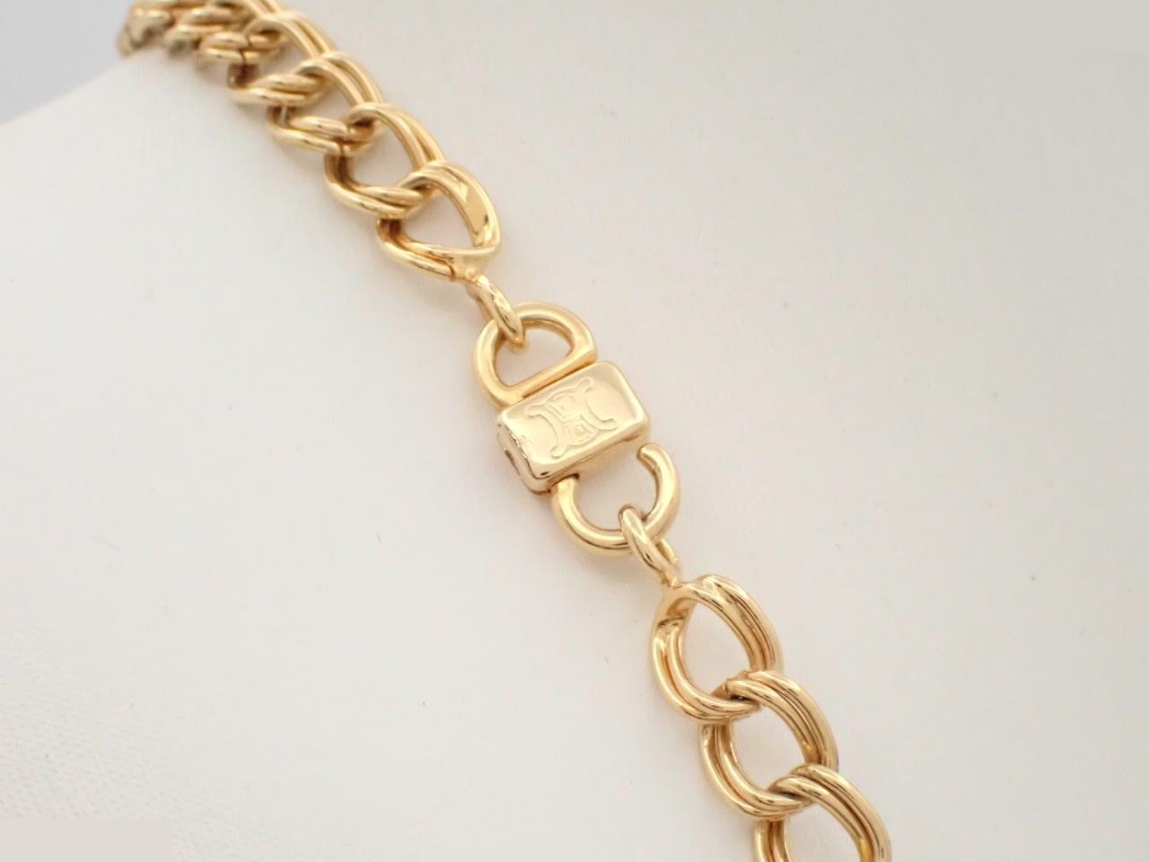 Logo long chain necklace, neck circumference approximately 92cm — view 2