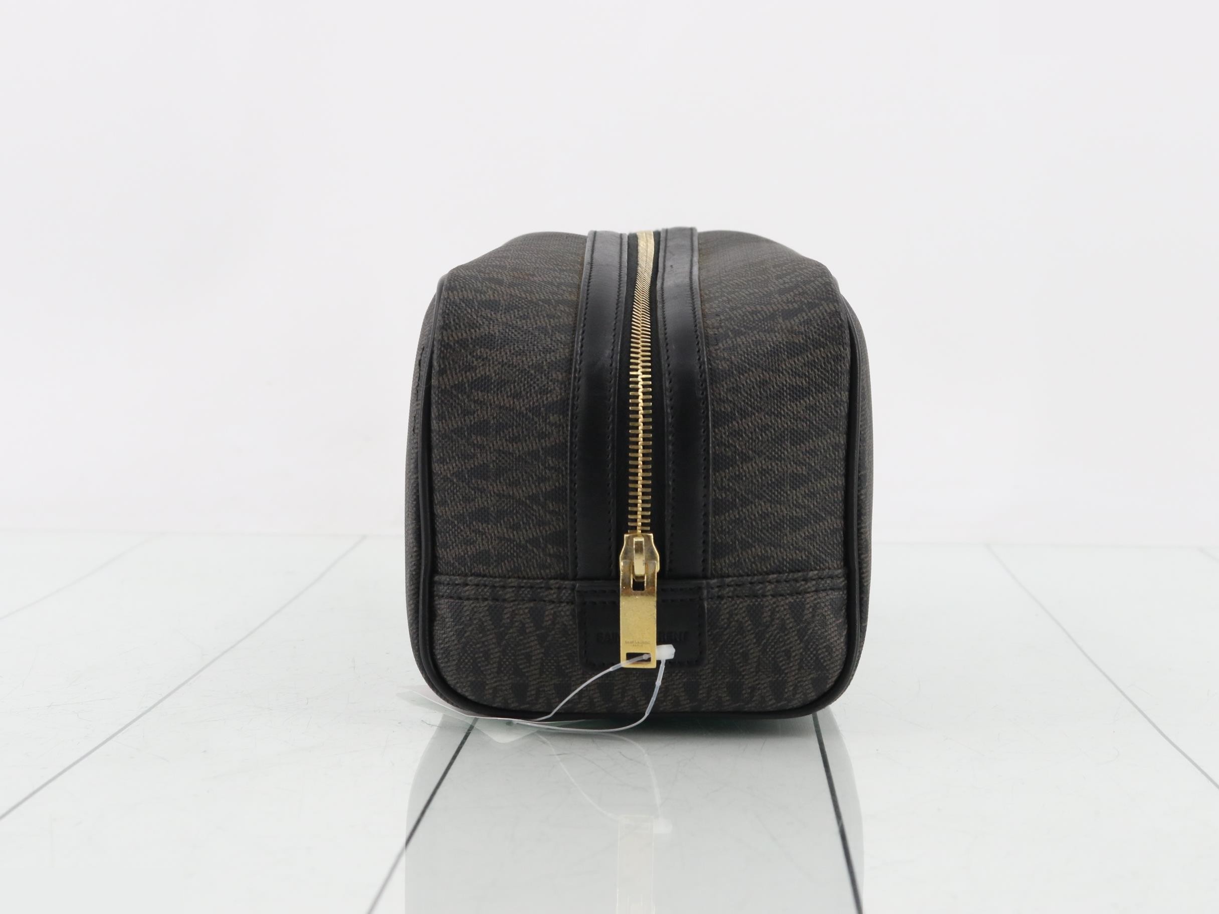 Le Pouch Coated Canvas Brown — view 4