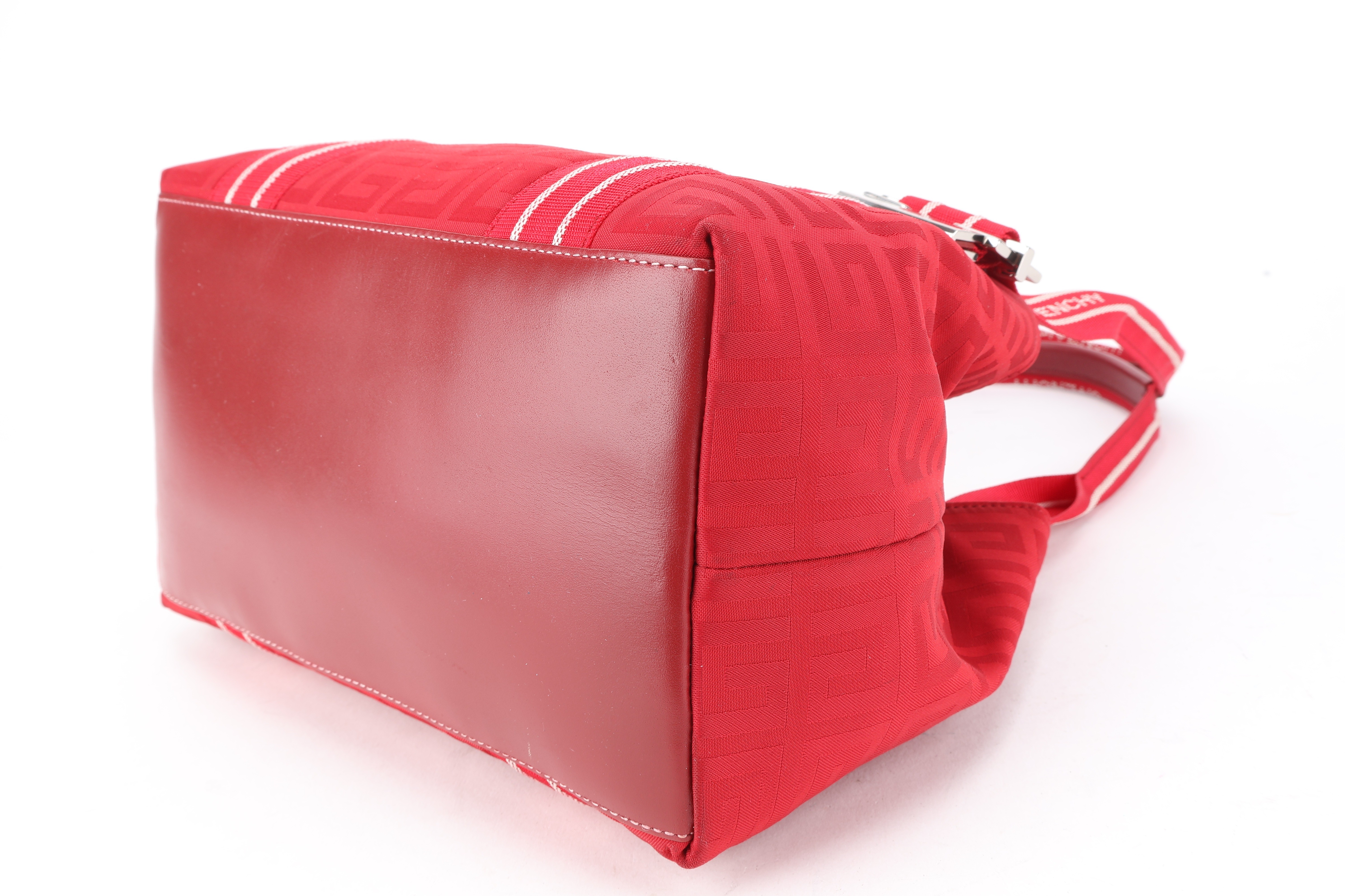 EUC MONOGRAM RED NYLON LEATHER SHW — view 3