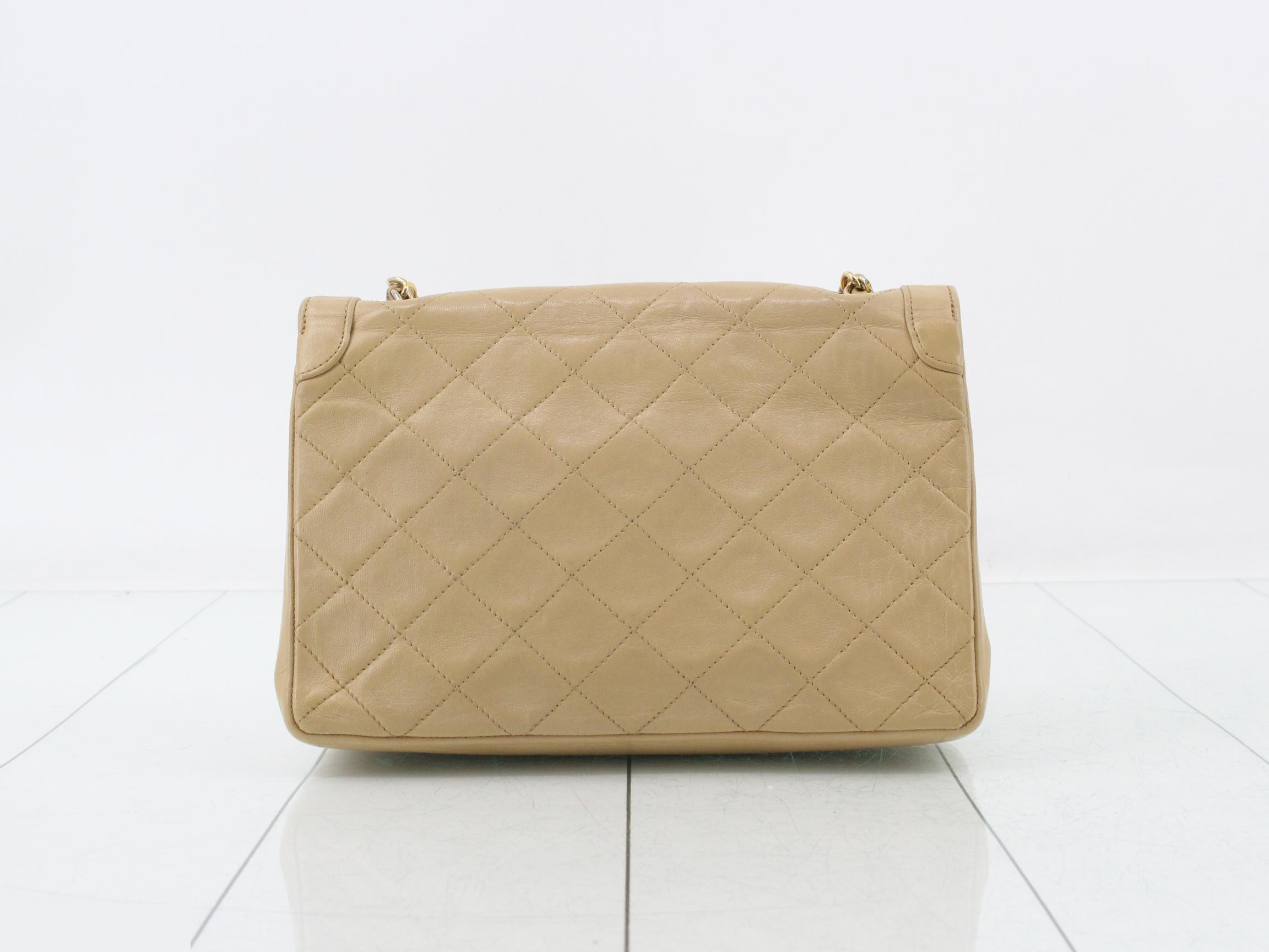 Matelassé Leather Chain Shoulder Bag — view 2
