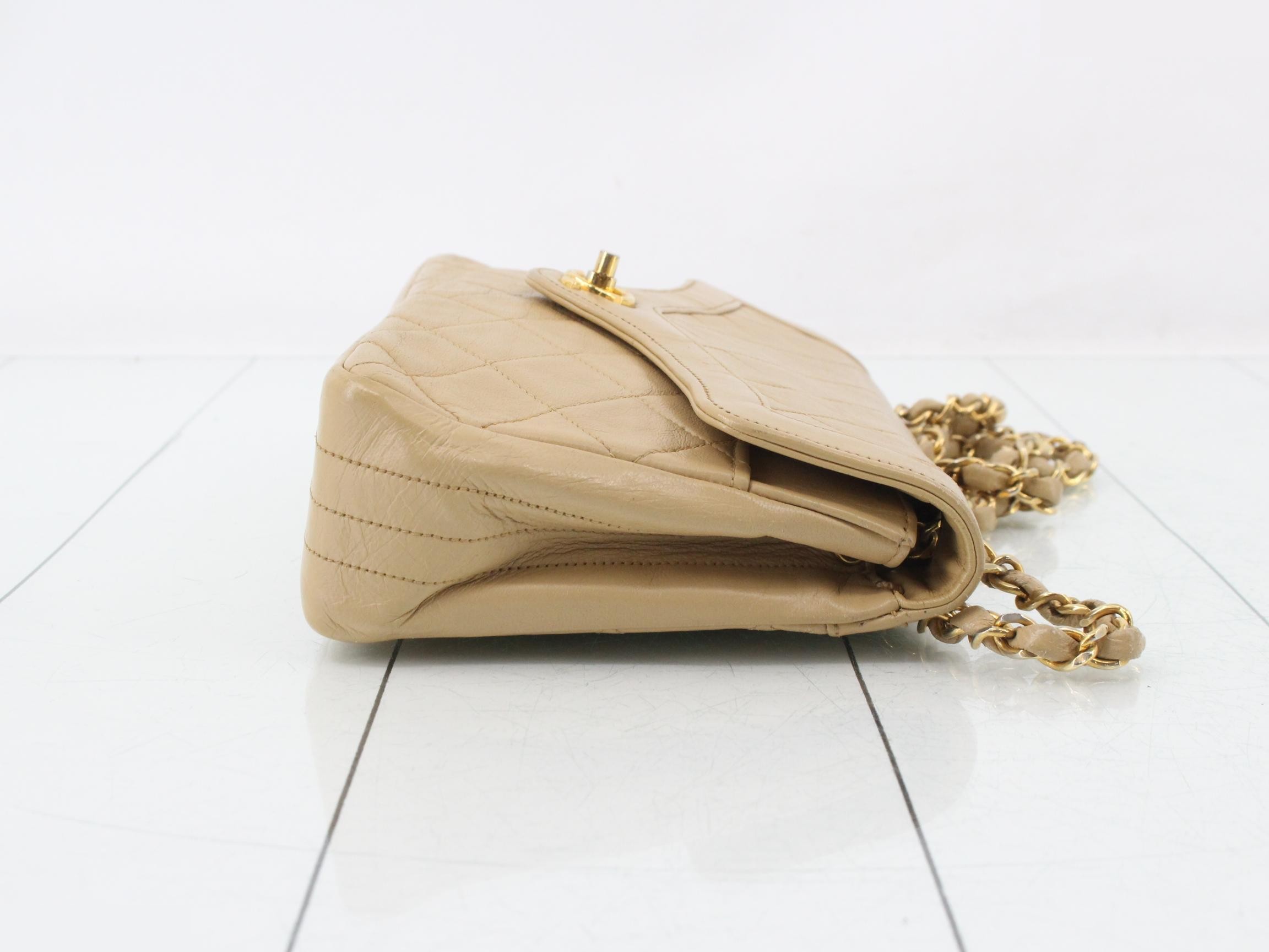 Matelassé Leather Chain Shoulder Bag — view 3