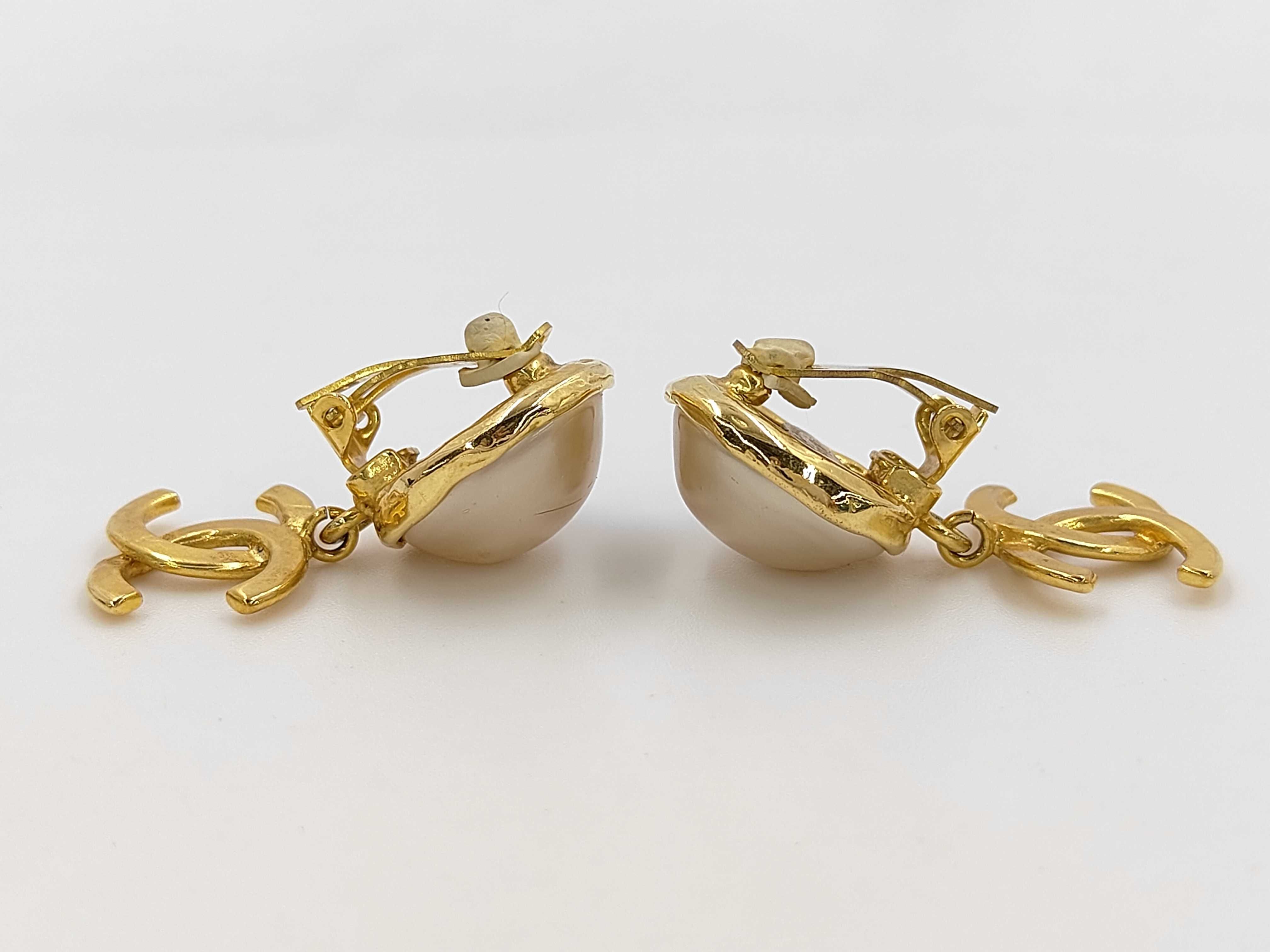 Faux Pearl Earrings — view 2