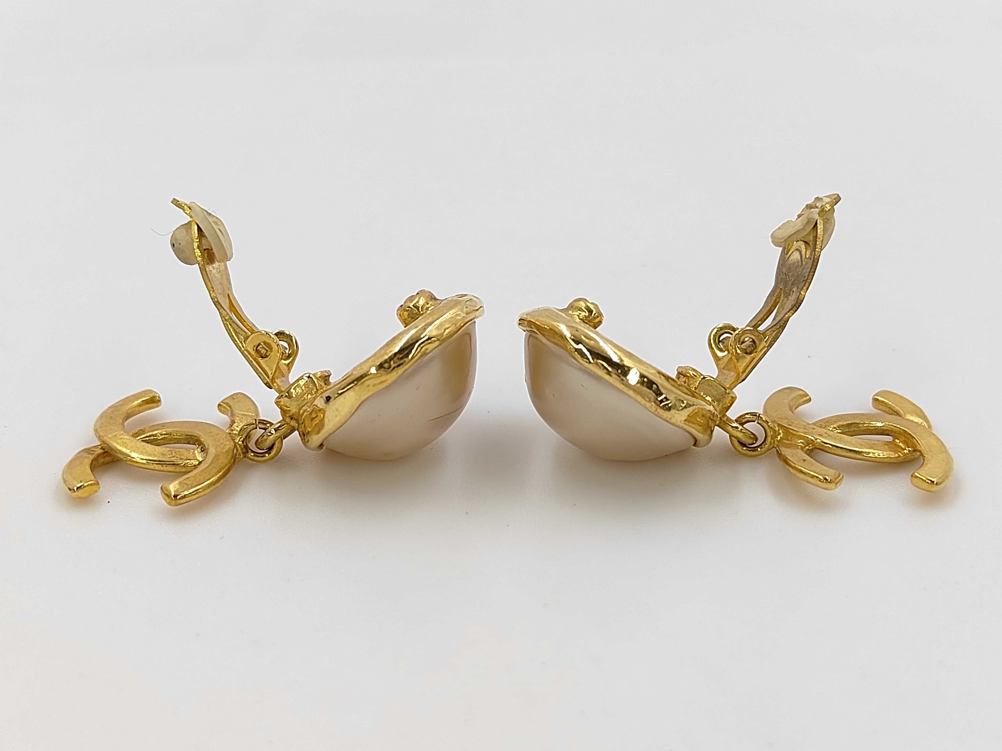 Faux Pearl Earrings — view 3