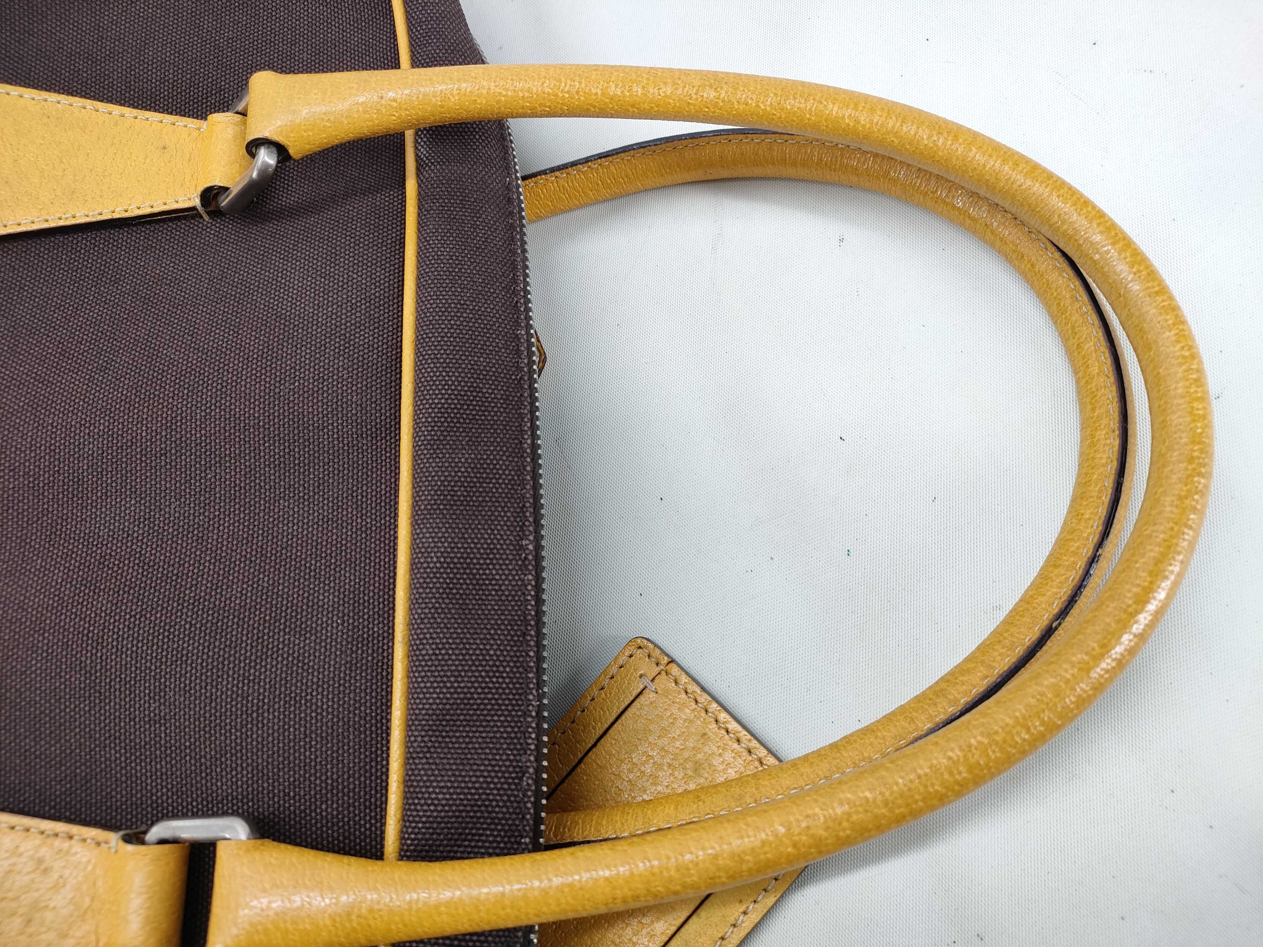 bowling bag, canvas and leather handbag — view 5