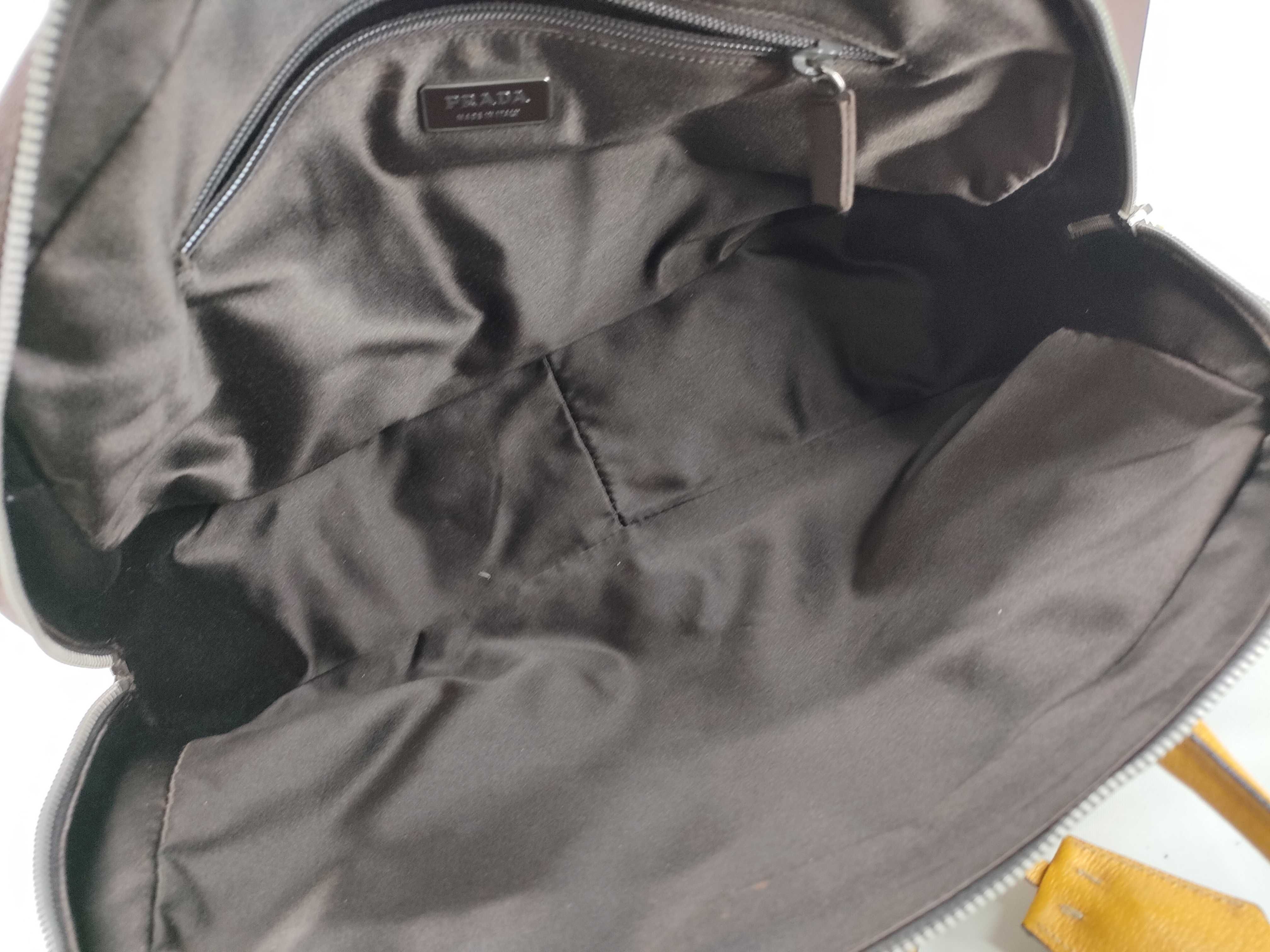 bowling bag, canvas and leather handbag — view 9