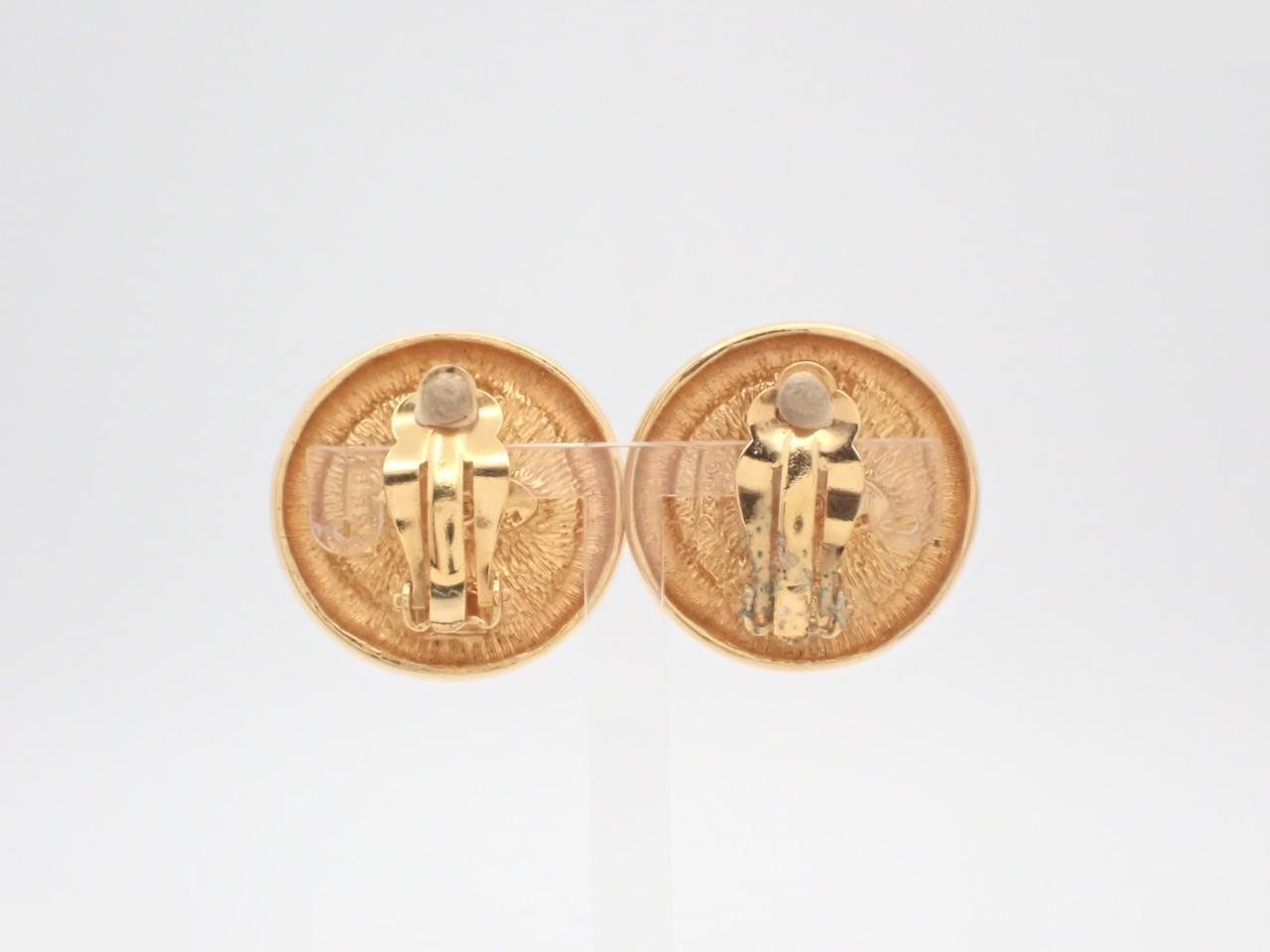 Coco Mark Earrings, Gold Color — view 2
