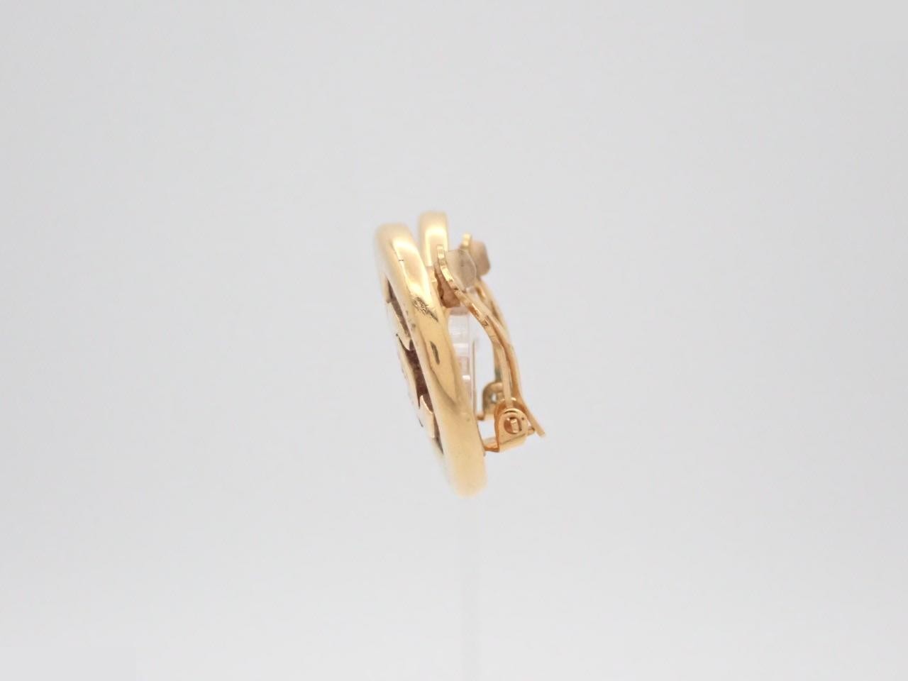 Coco Mark Earrings, Gold Color — view 3