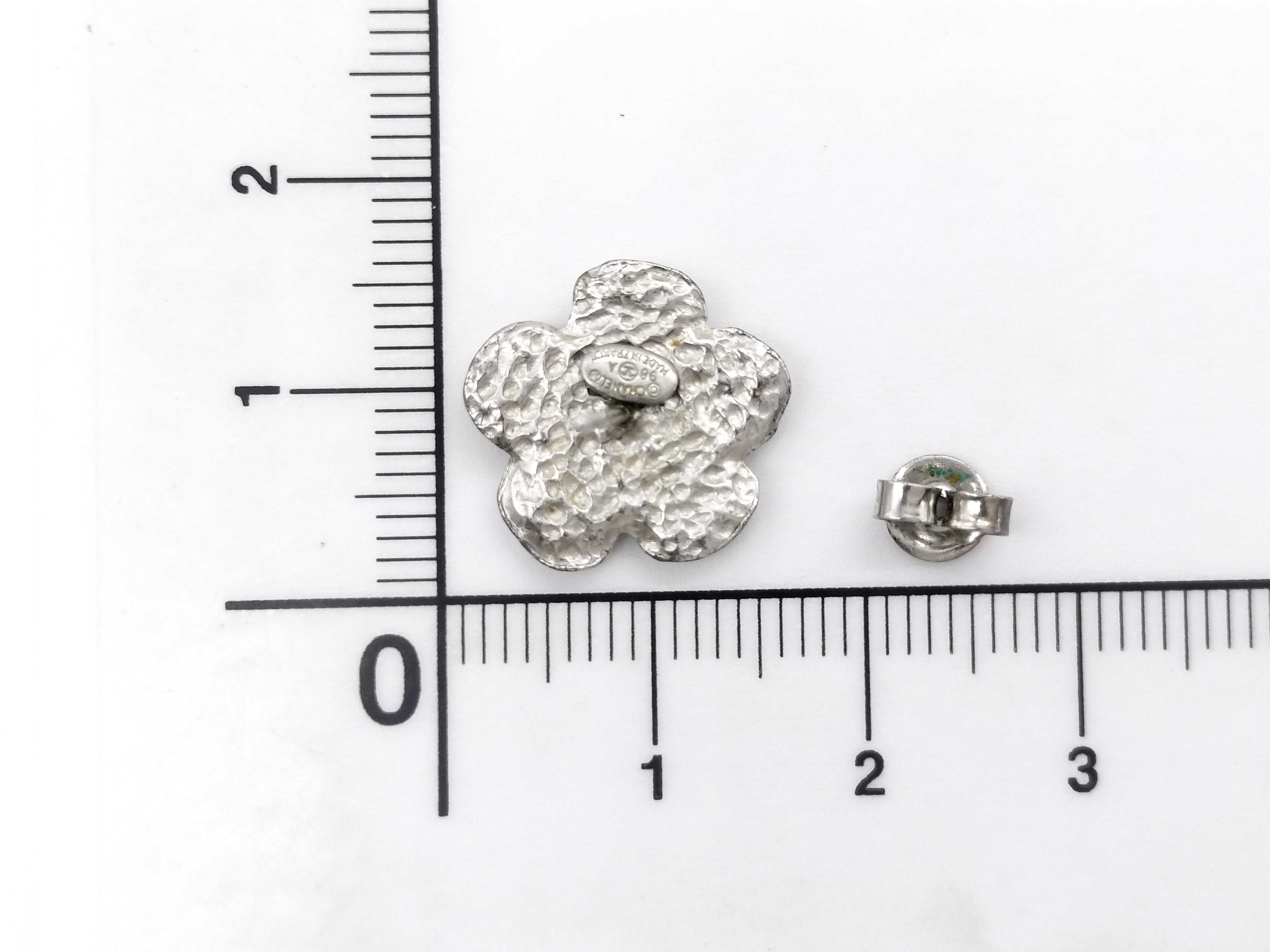 Camellia Earring (Single Earring) Camellia 98A Silver Color Earring — view 7