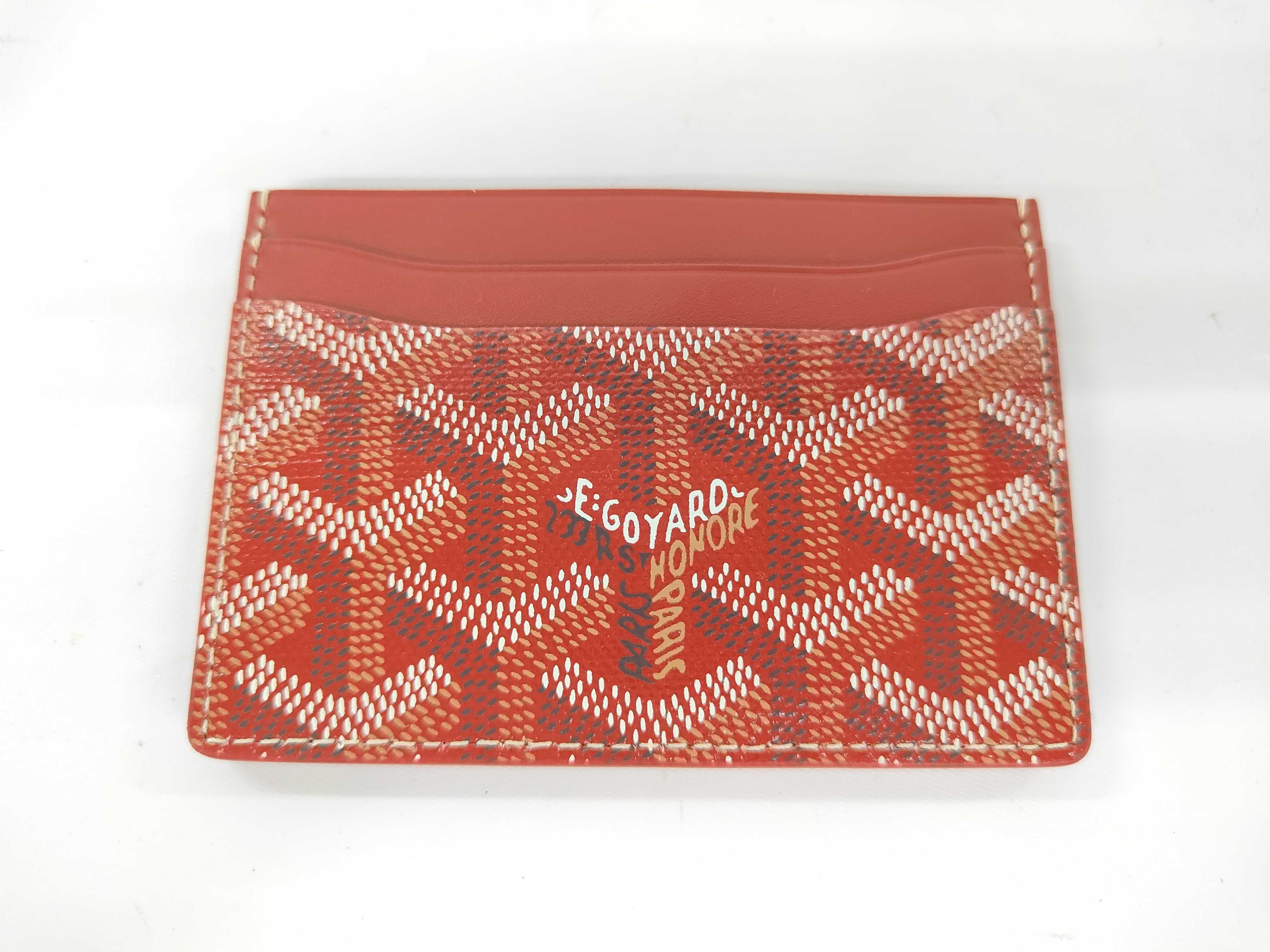 Goyardine Red Card Case — view 2