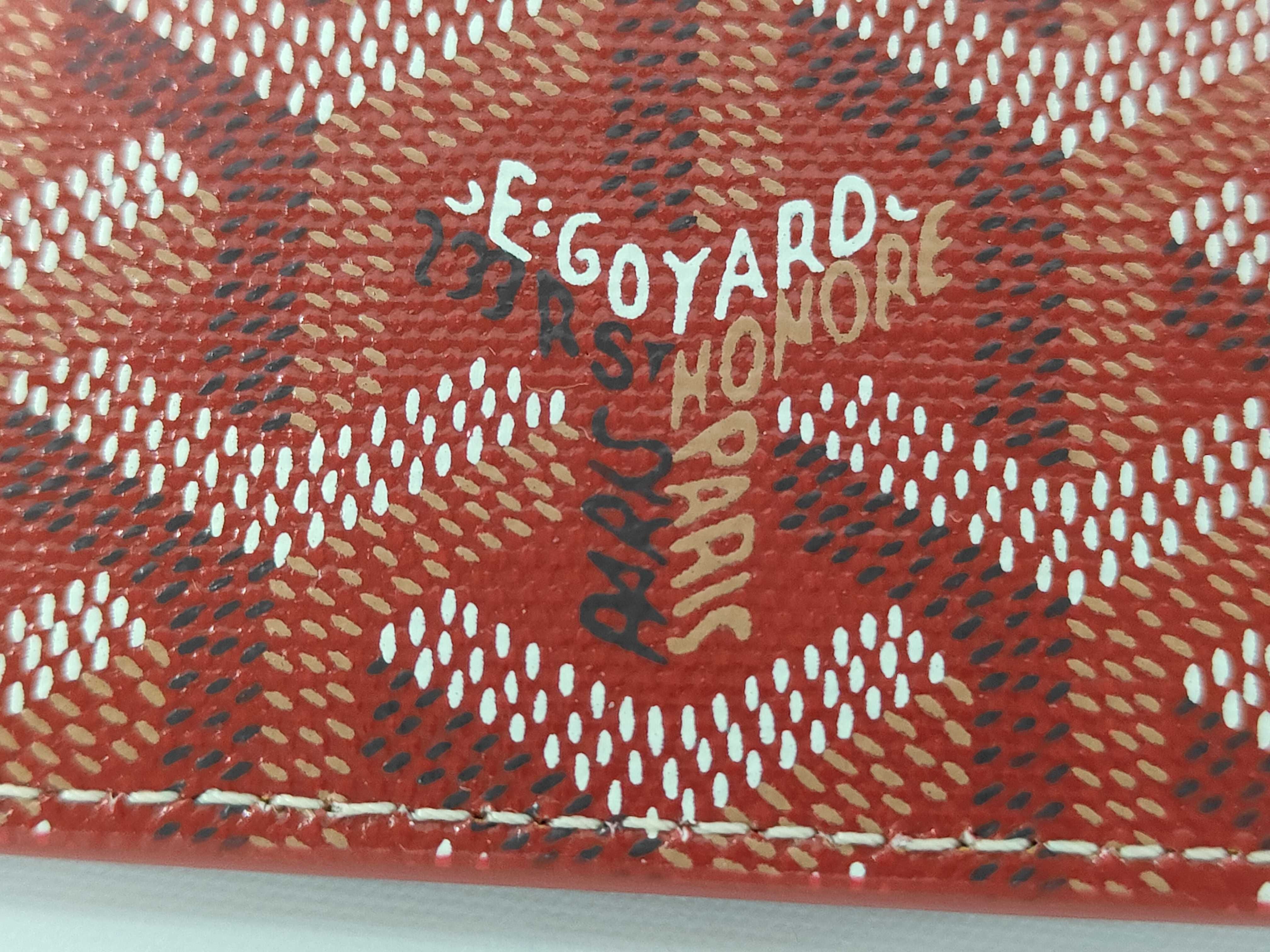 Goyardine Red Card Case — view 6