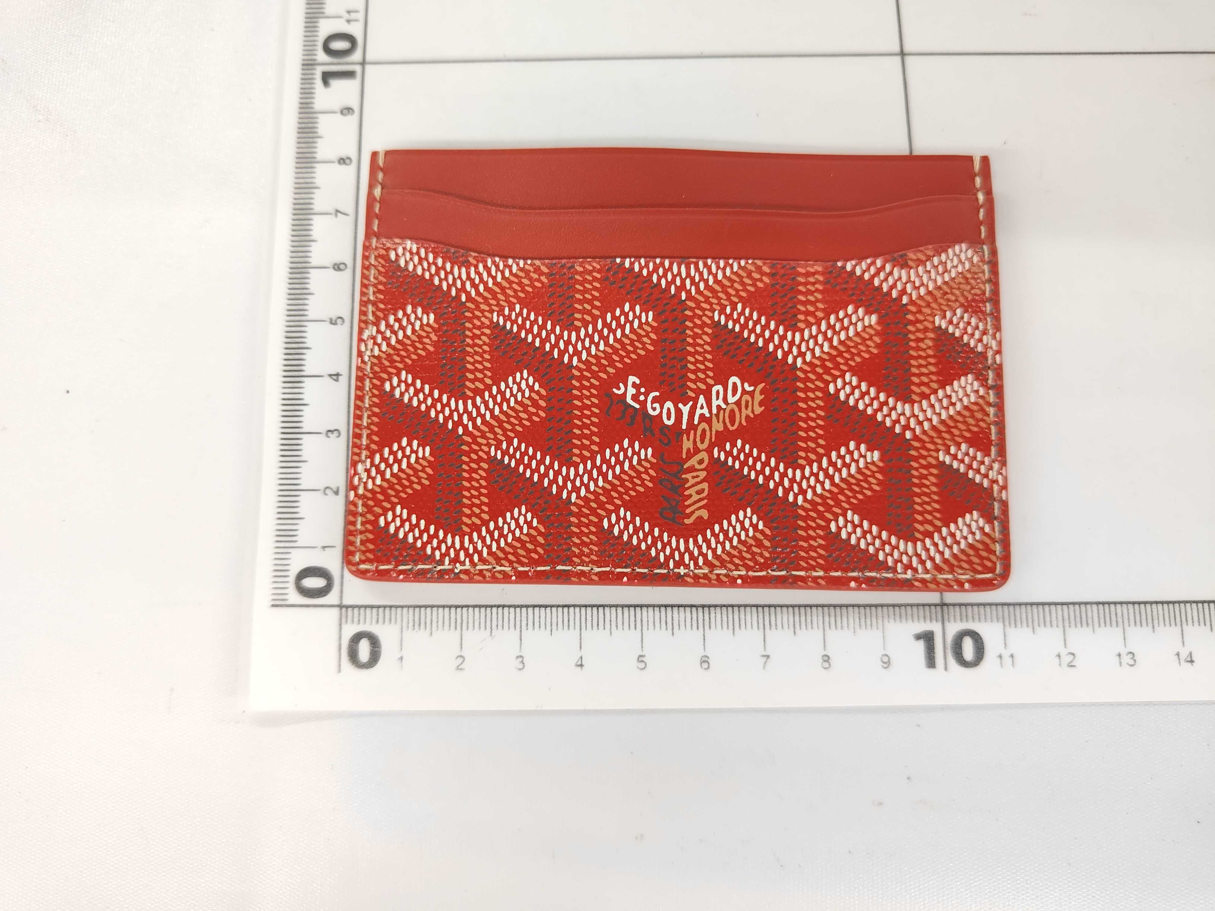 Goyardine Red Card Case — view 7