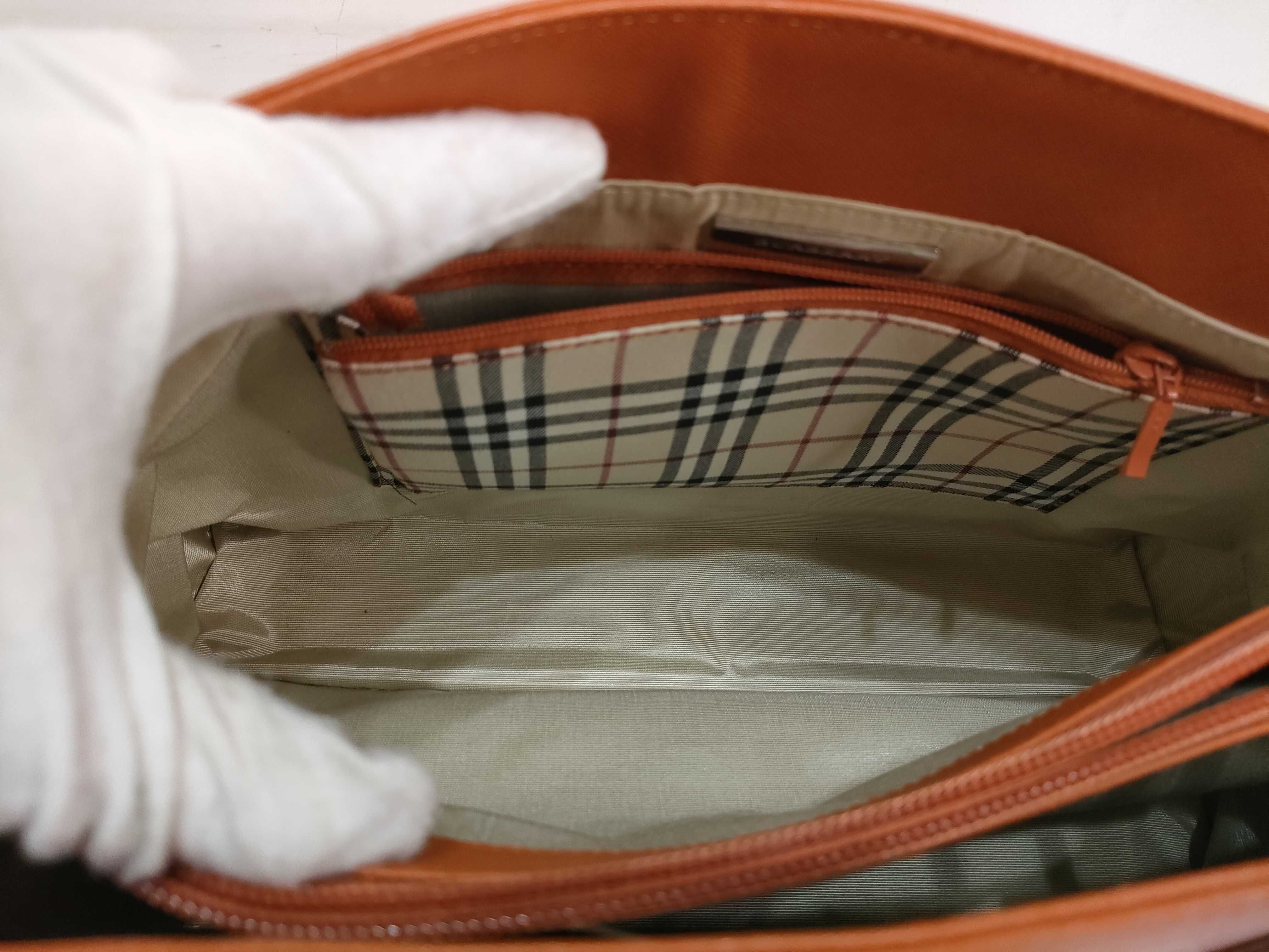 Saffiano Handbag, Orange — view 11