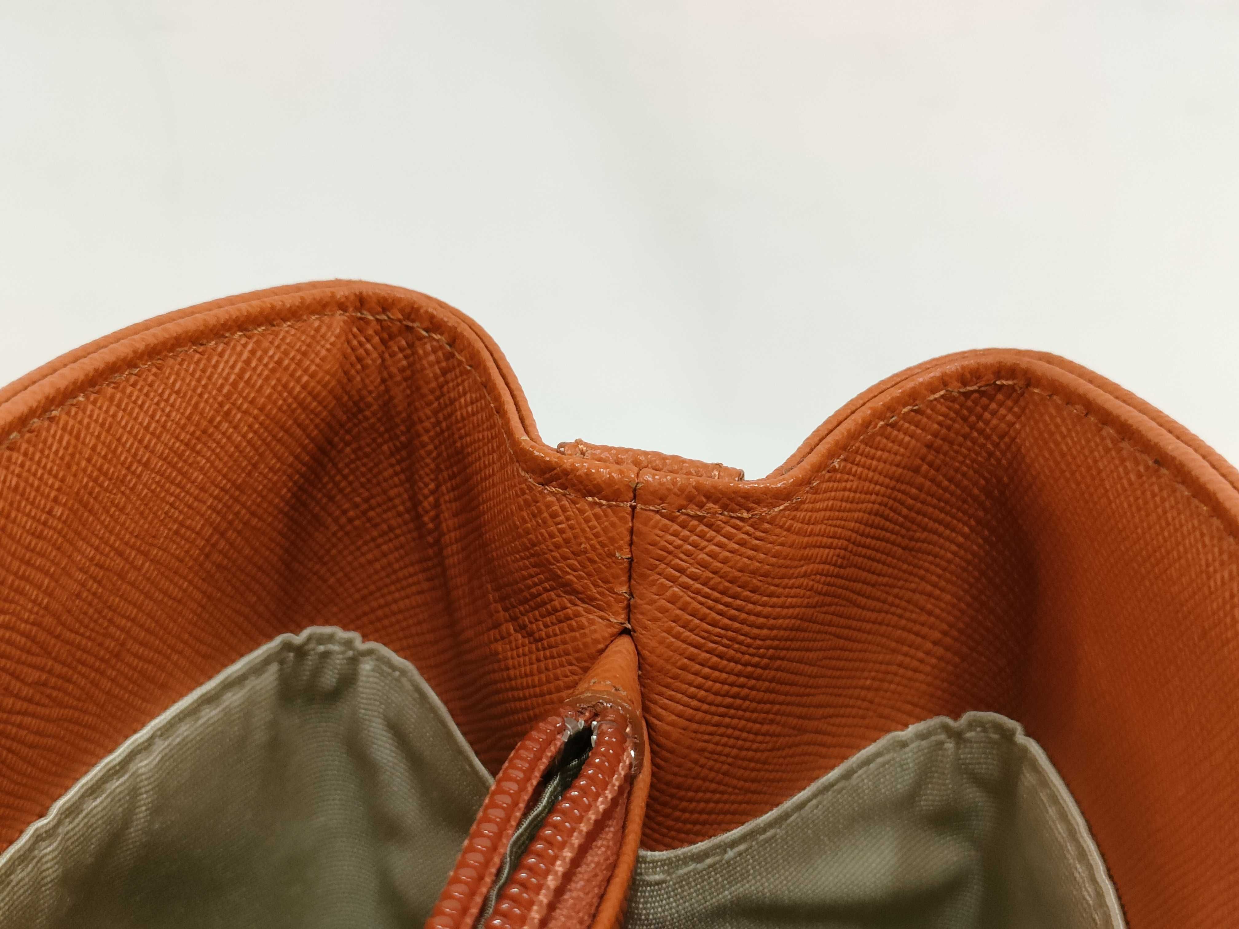 Saffiano Handbag, Orange — view 14