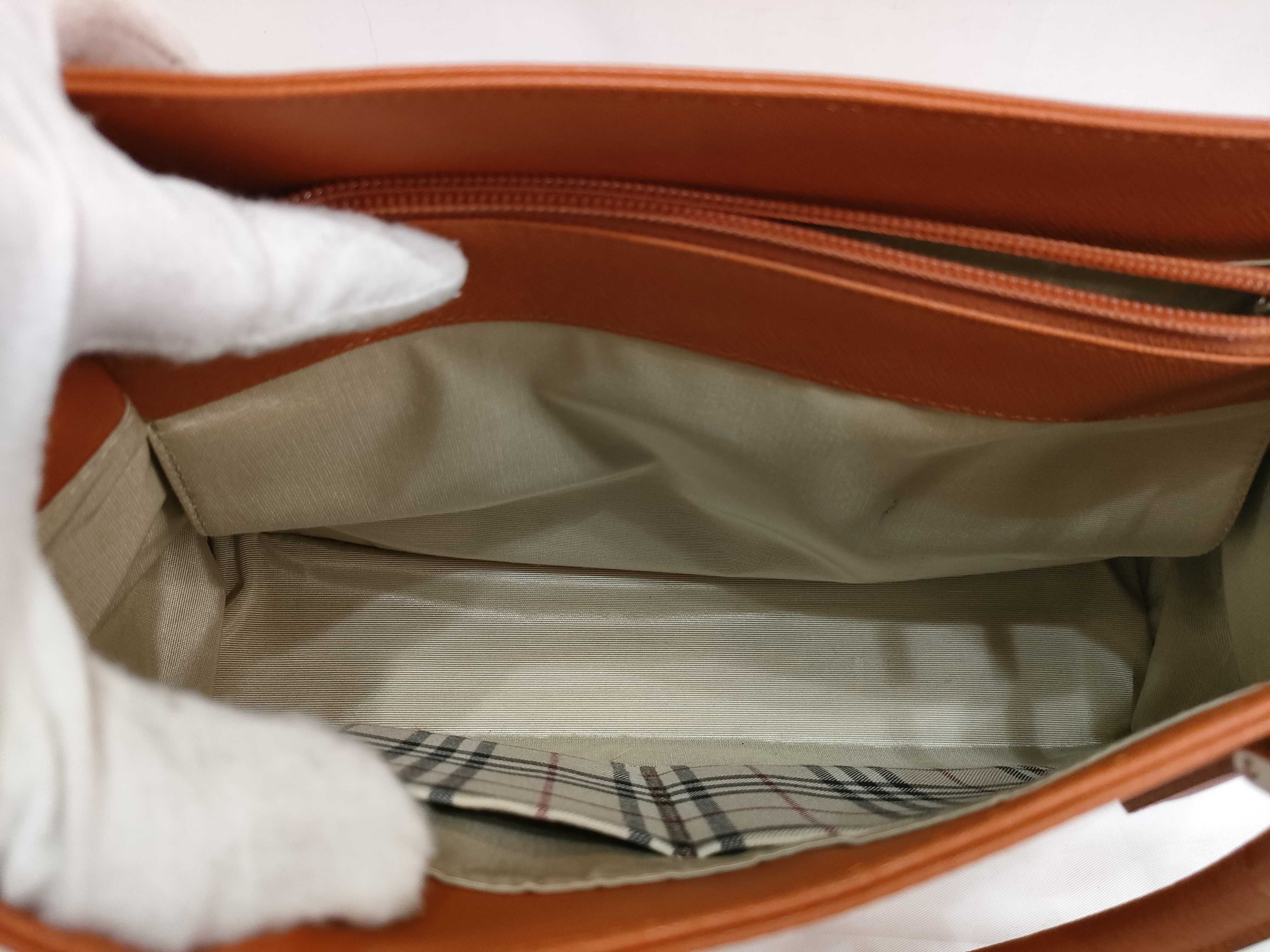 Saffiano Handbag, Orange — view 10
