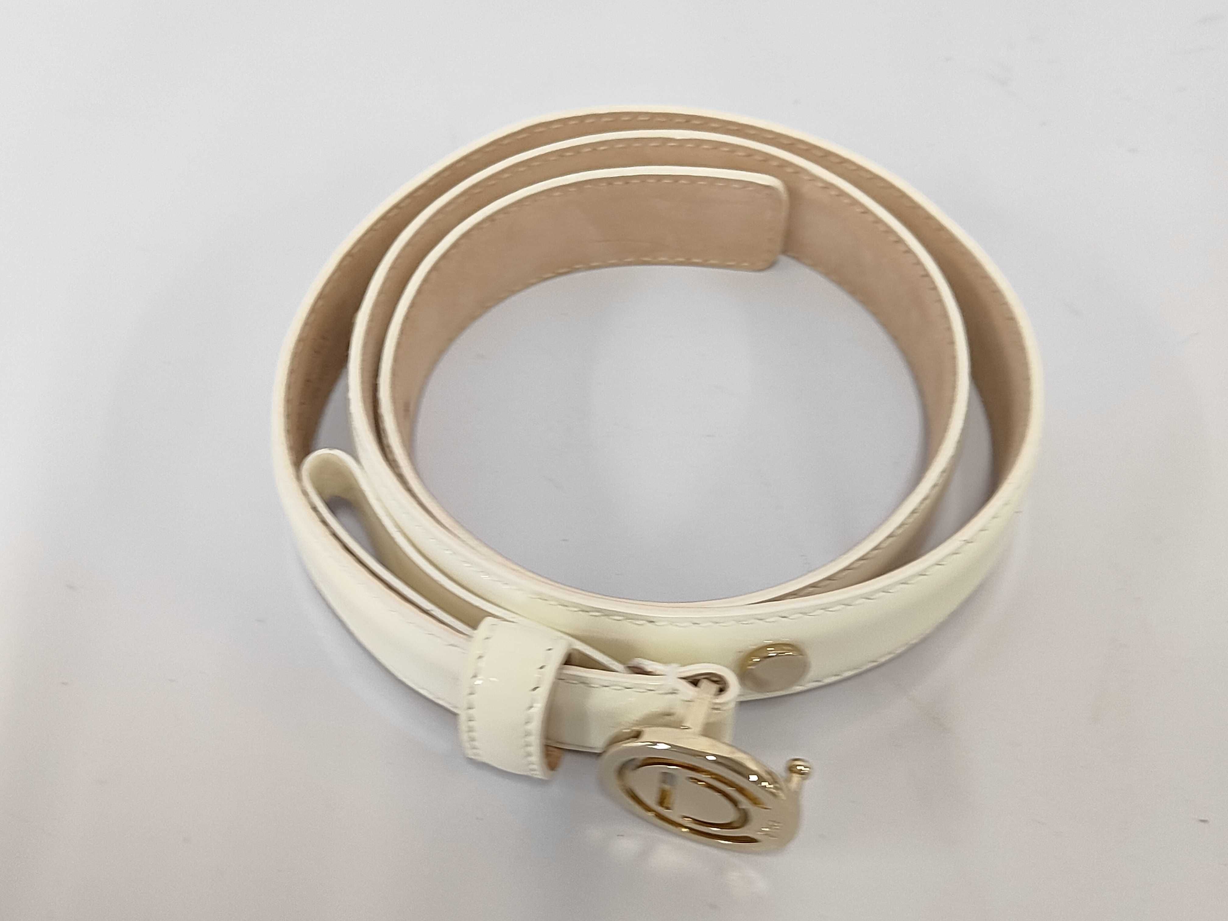 CD logo leather belt — view 3